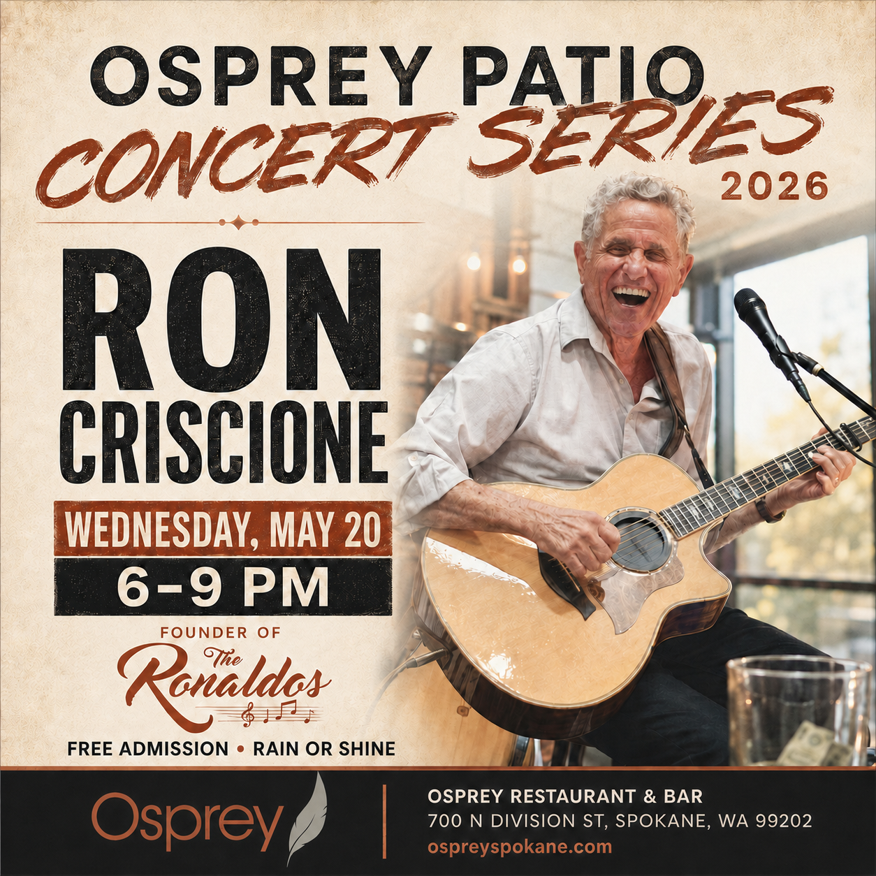 Night Two- Ron Criscione Live @ Osprey