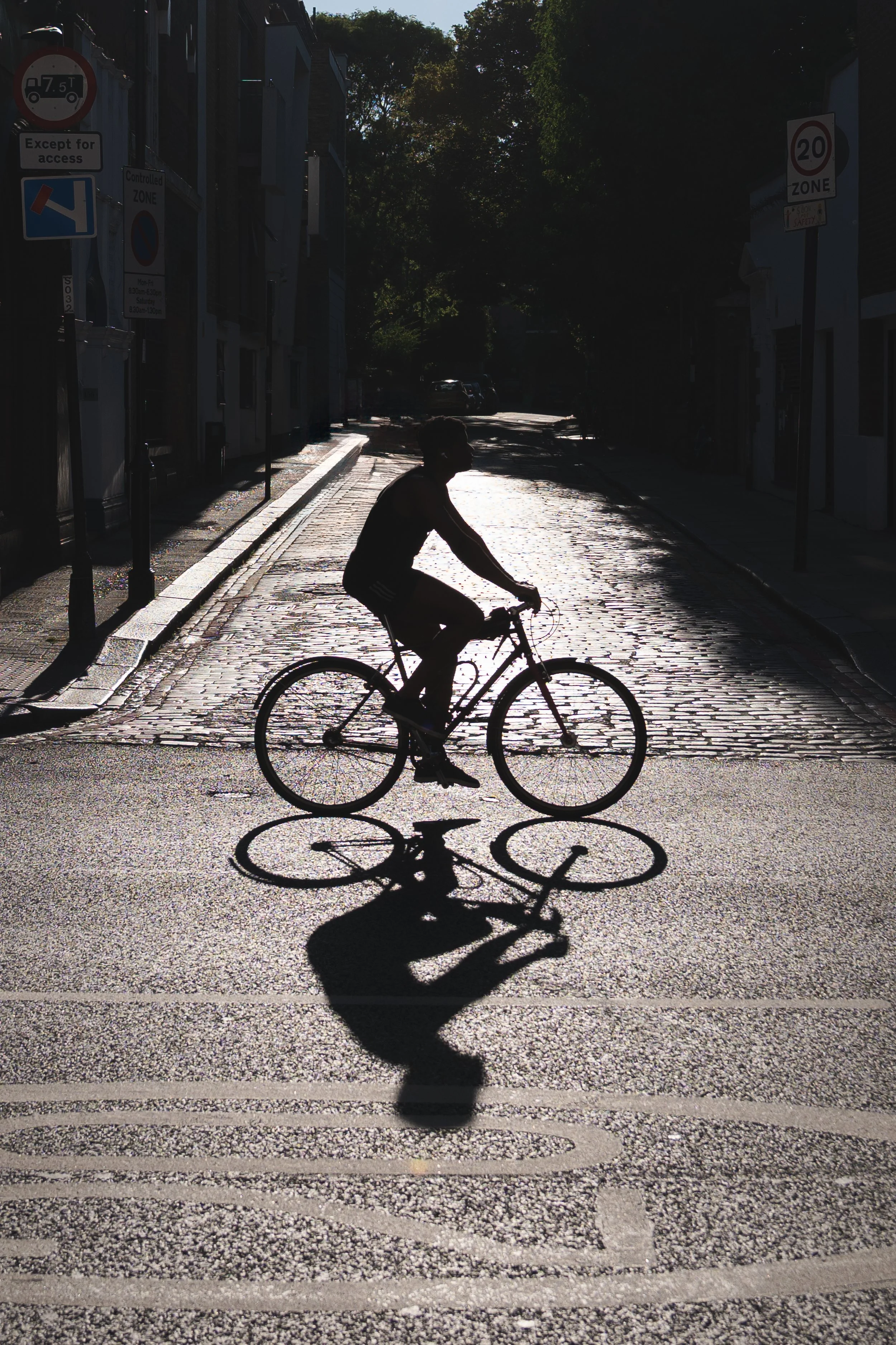 A shodow on the road.jpg