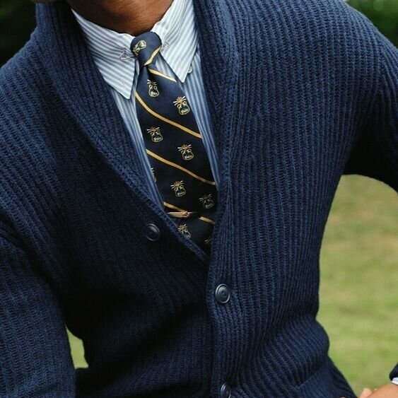 A custom school tie by Lindman New York
