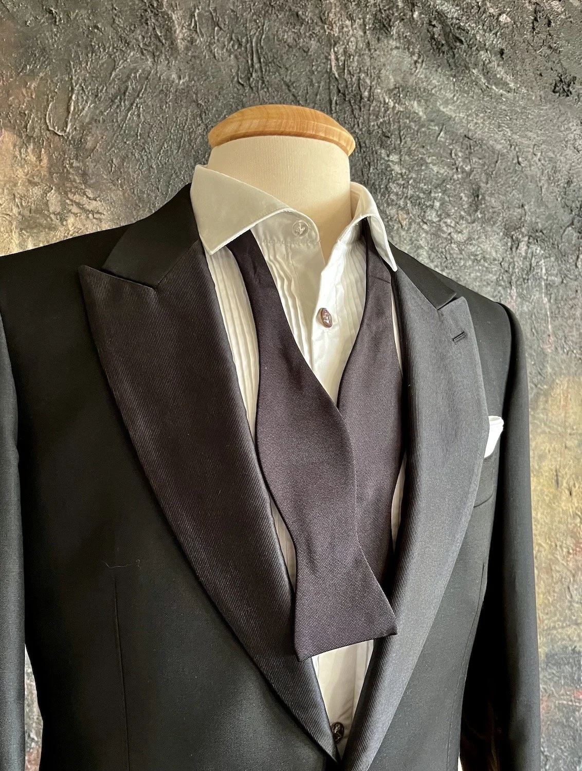 Classic Black Grosgrain, Butterfly Bow Tie, self-tied.