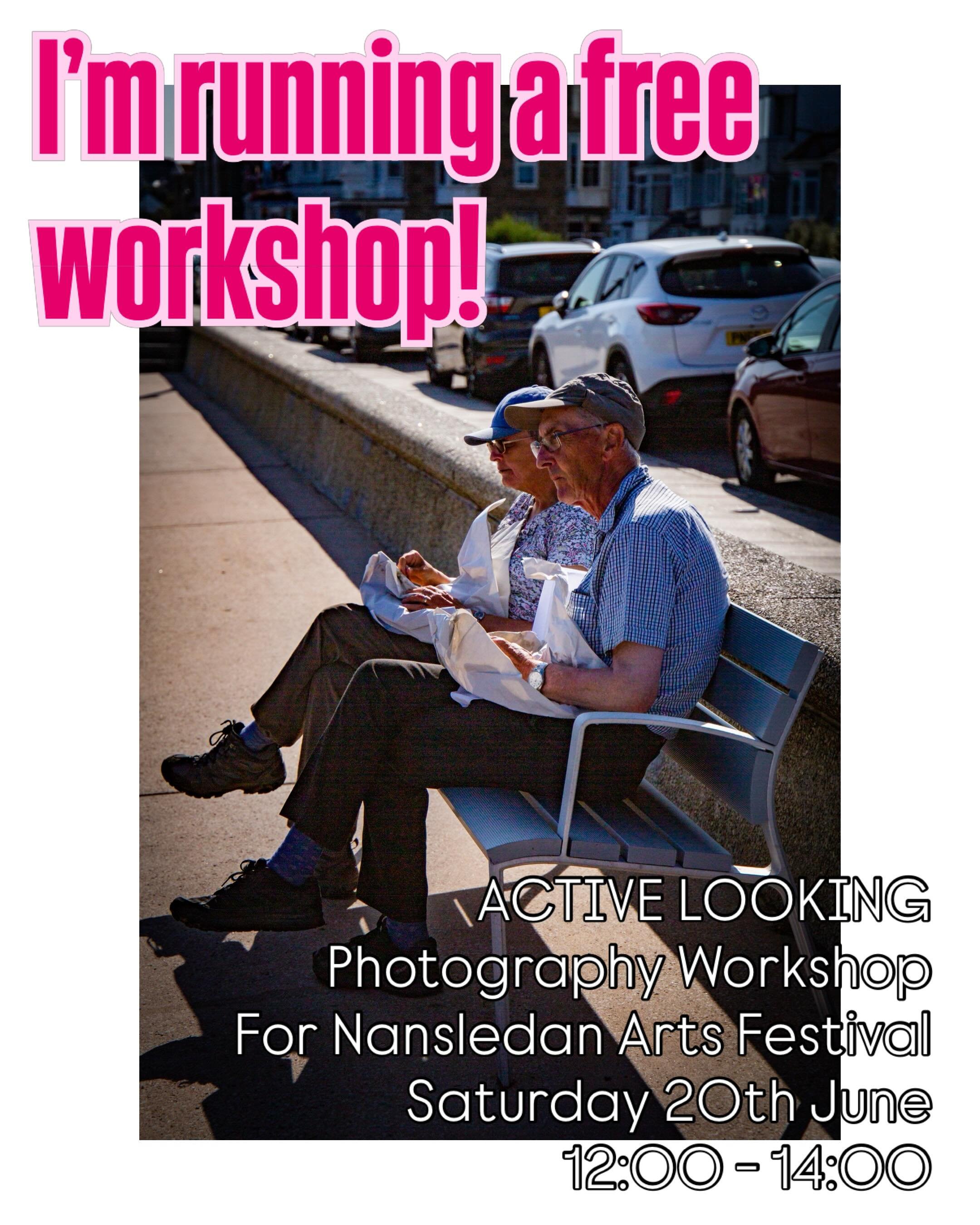 Fancy spending a couple of hours exploring and taking photographs? 

I&rsquo;m really looking forward to running this relaxed photography workshop as part of @nansledan.arts.festival with @makeitbettercic on Saturday 20th June.

The workshop is open 