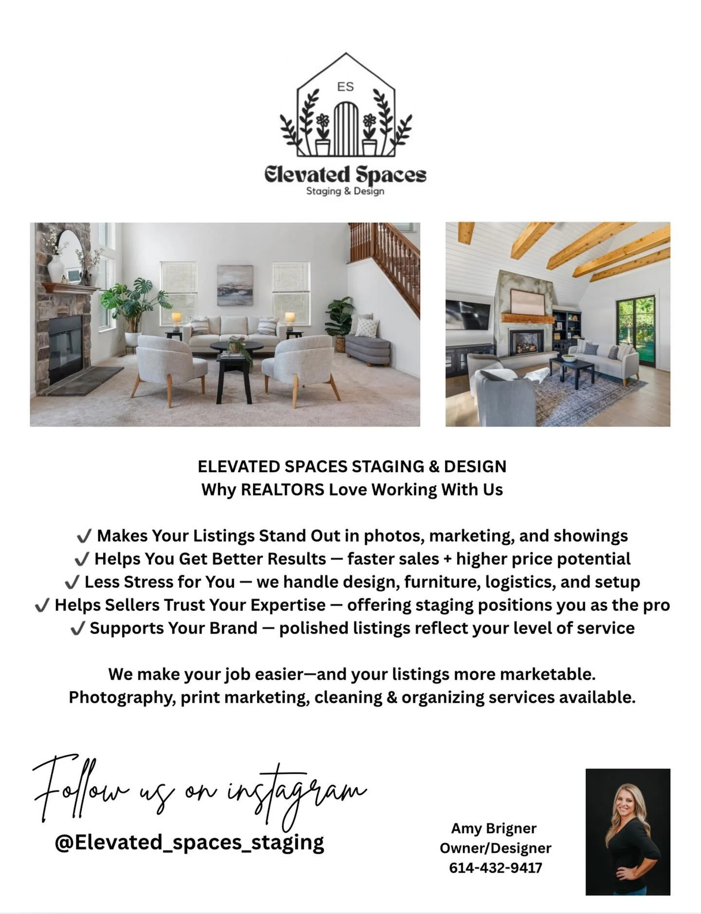 ✨ January&ndash;February Staging Special ✨

Realtor Friends! &mdash; let us help you elevate your listings even more 🏡&hearts;️

For a limited time, when you book staging with Elevated Spaces in January or February, professional photography is on us