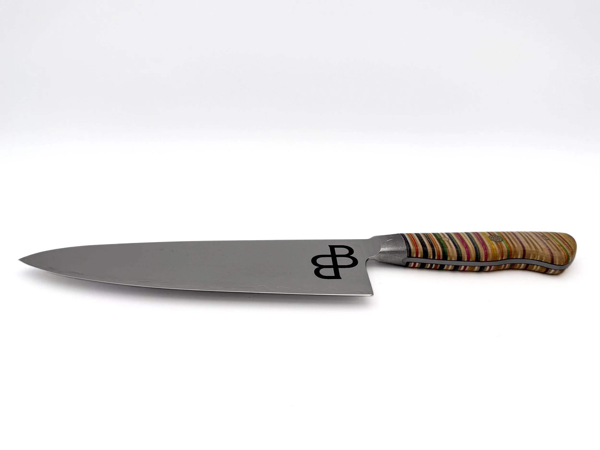 The Chef’s Knife — 8" Damascus NO.004 (H Squared Gallery)