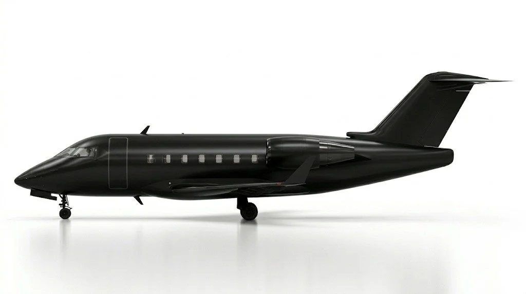 lateral photo bombardier challenger 650