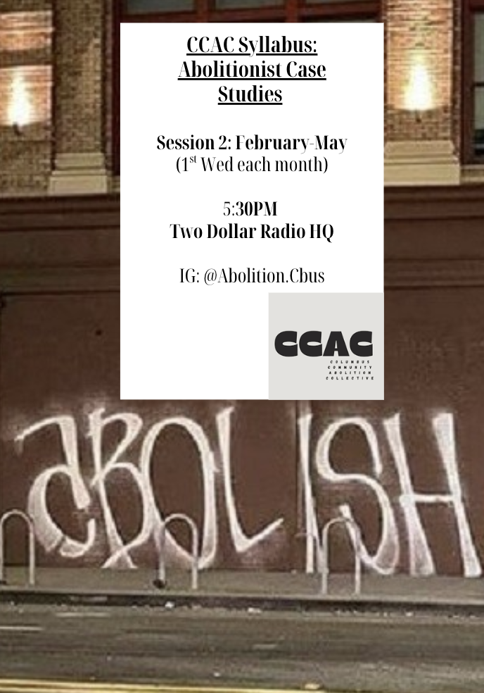 Abolitionist Case Study: CCAC Session 2 Syllabus (Feb-May 2026)