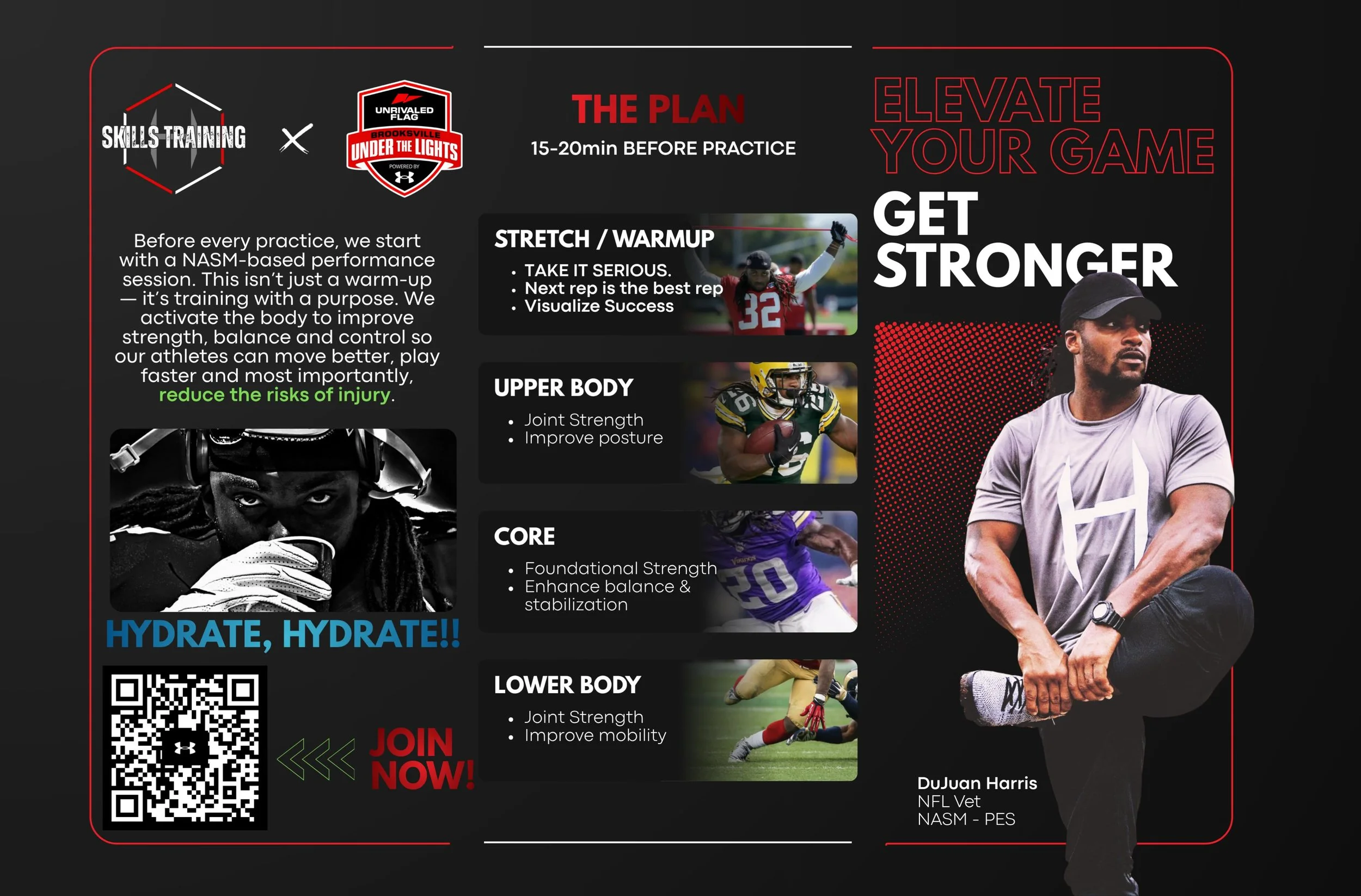 Before every Brooksville Under The Lights practice, athletes get a mini version of our Skills Training program; focused on movement, strength, balance and injury prevention.

This isn&rsquo;t just a warm-up. It&rsquo;s training with purpose.

Want th