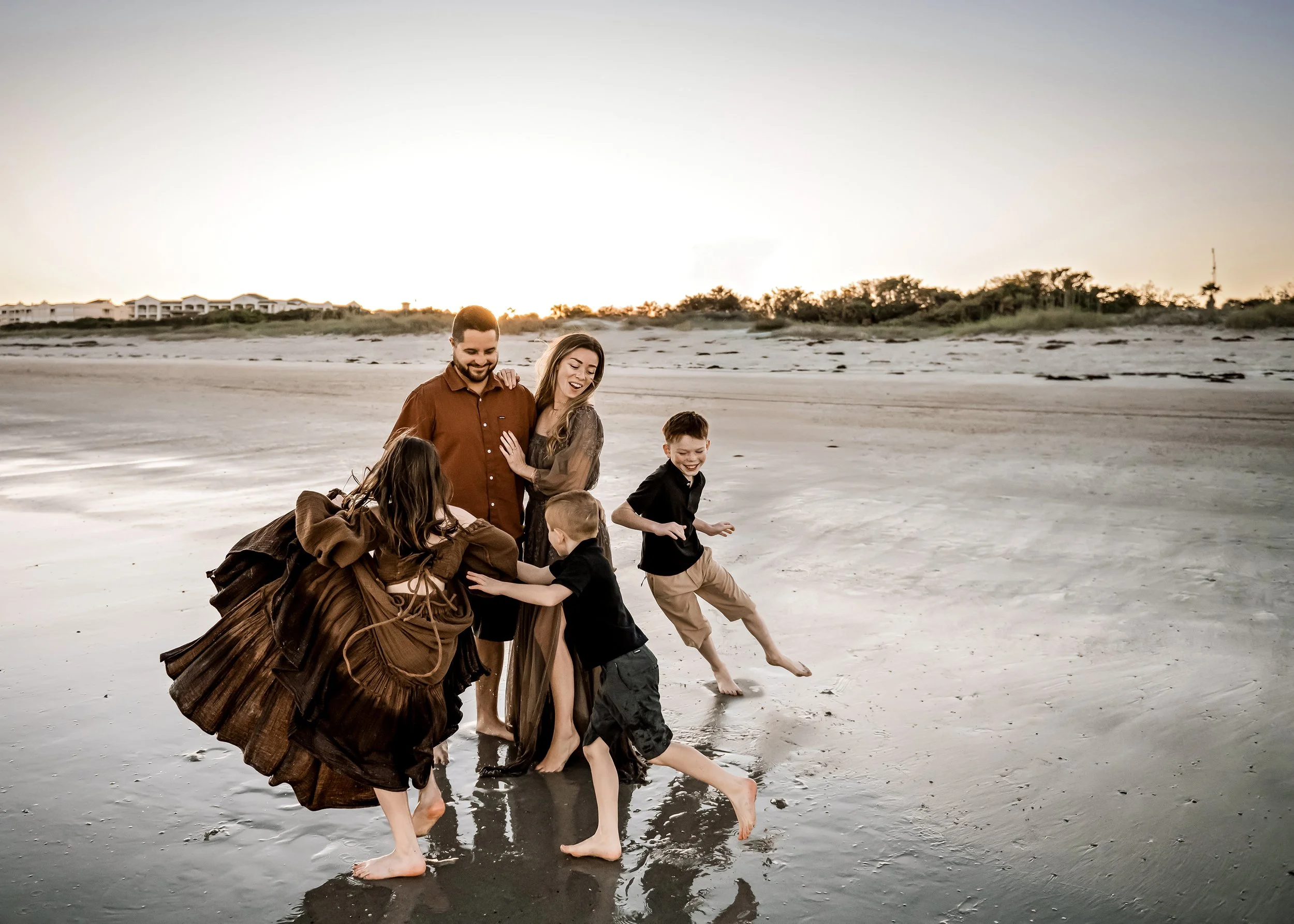 playful beach photo in Central Florida