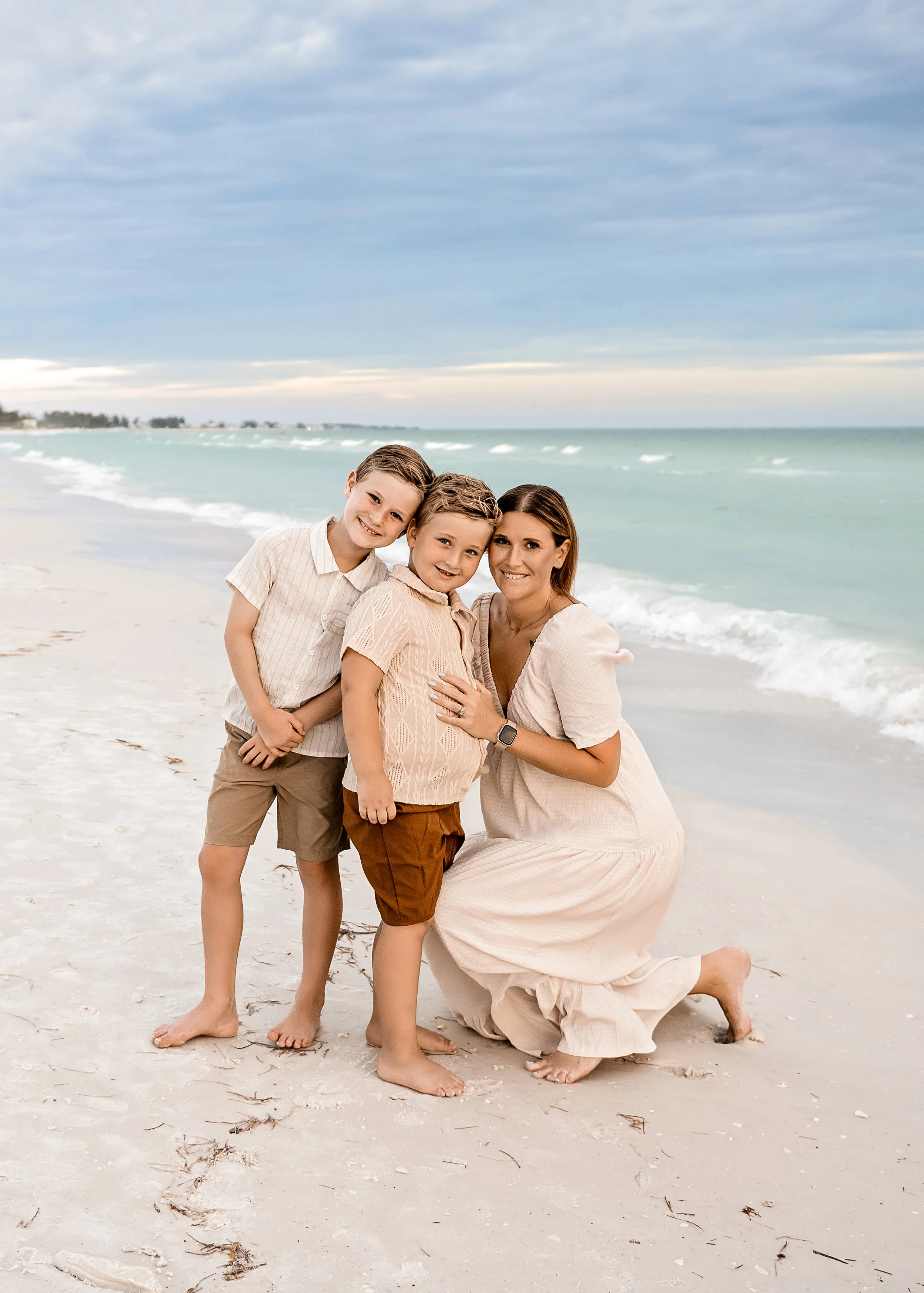 Now is the perfect time for beach family photos on Anna Maria Island.
