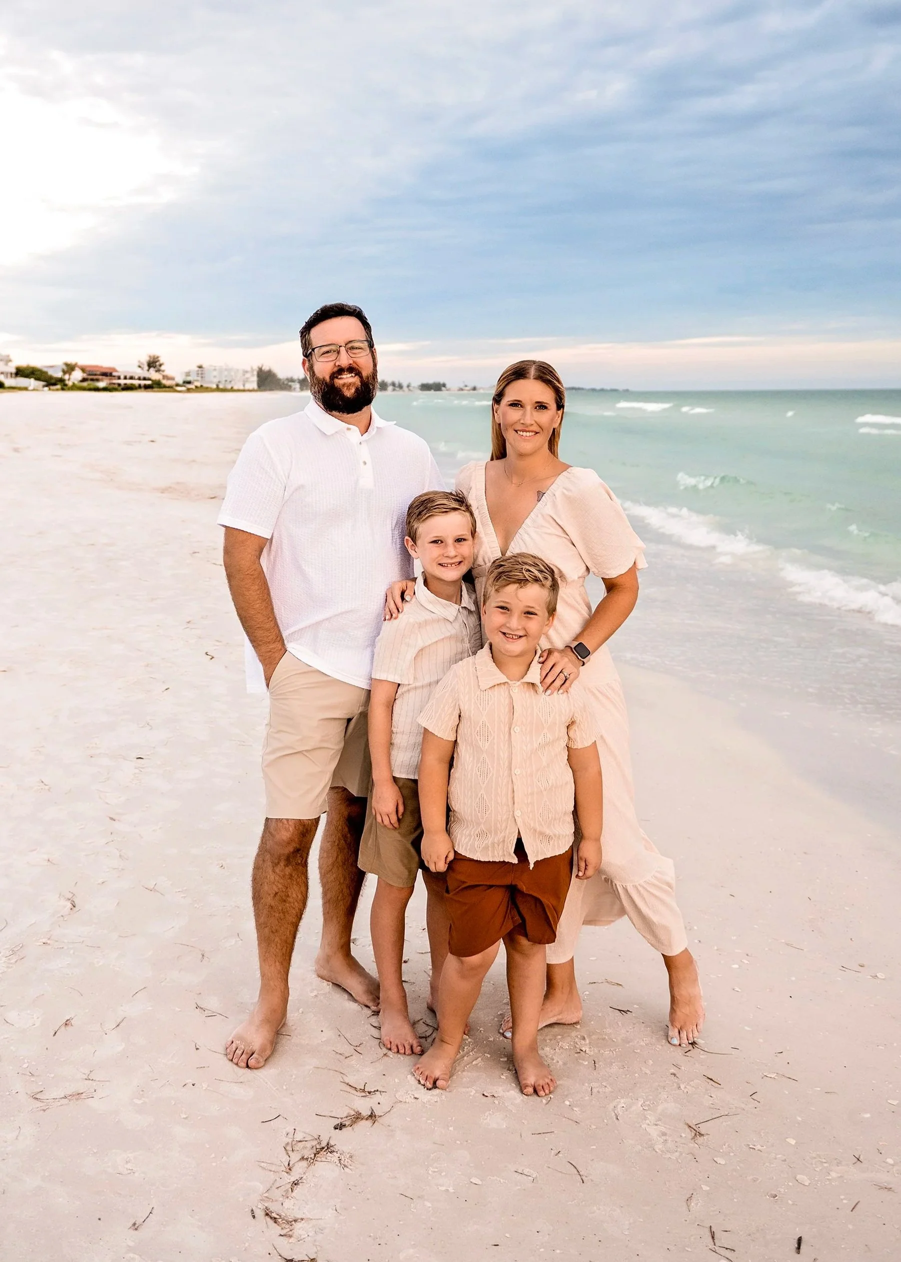 family photos on Anna Maria Island on Florida's gulf coast