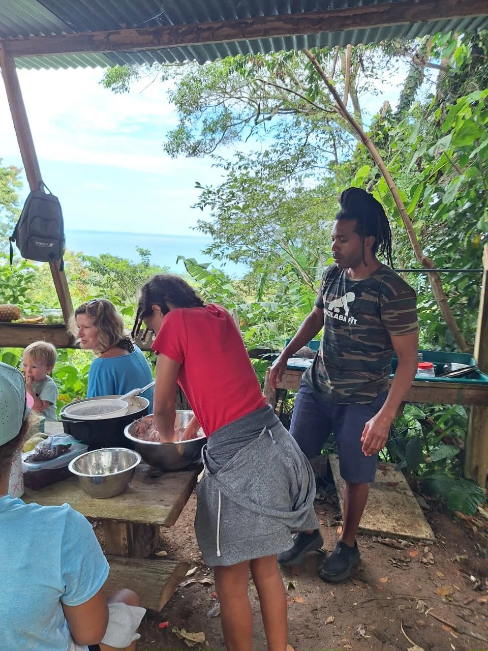 cooking session with local educator
