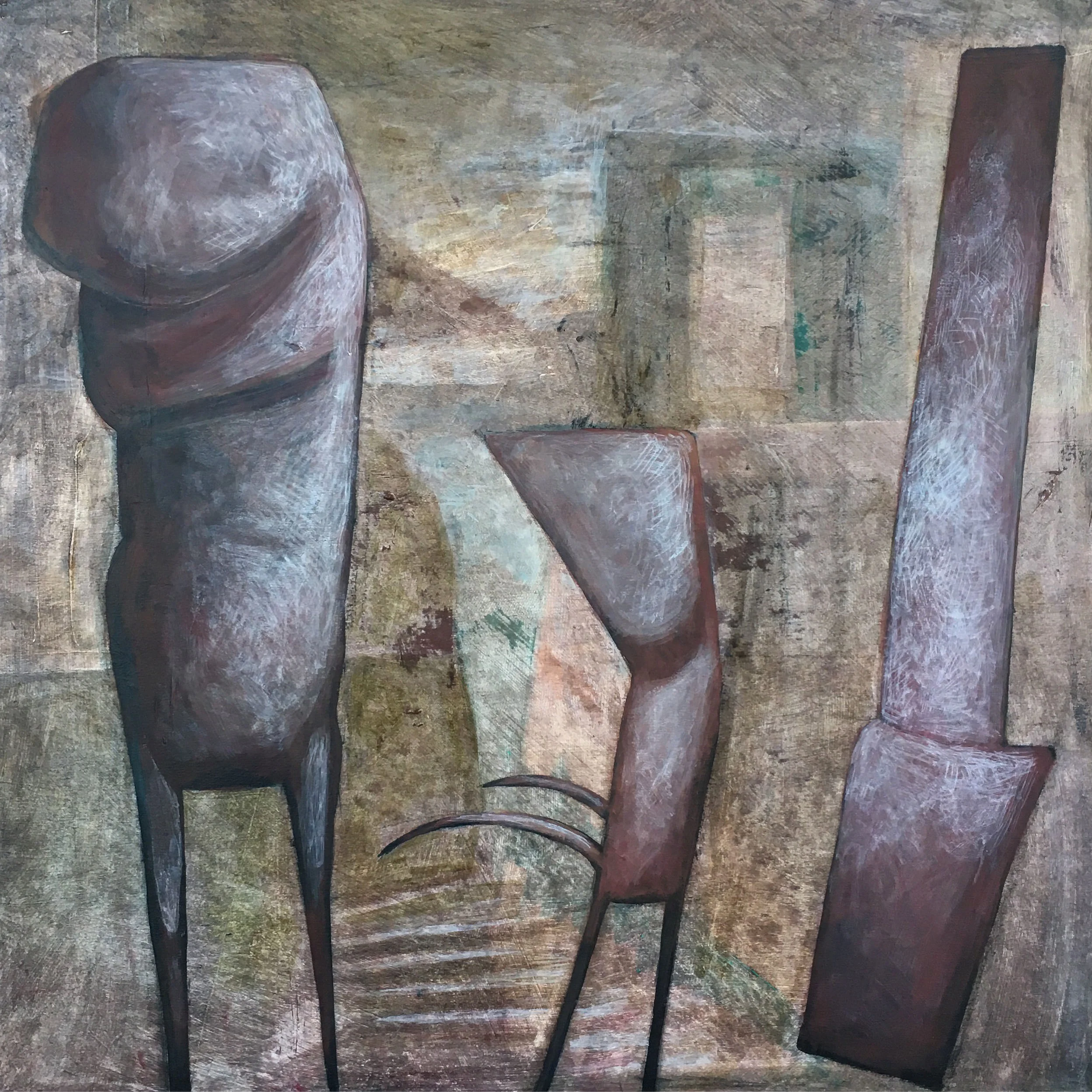 "Family Portrait" Acrylic on cradled wood panel