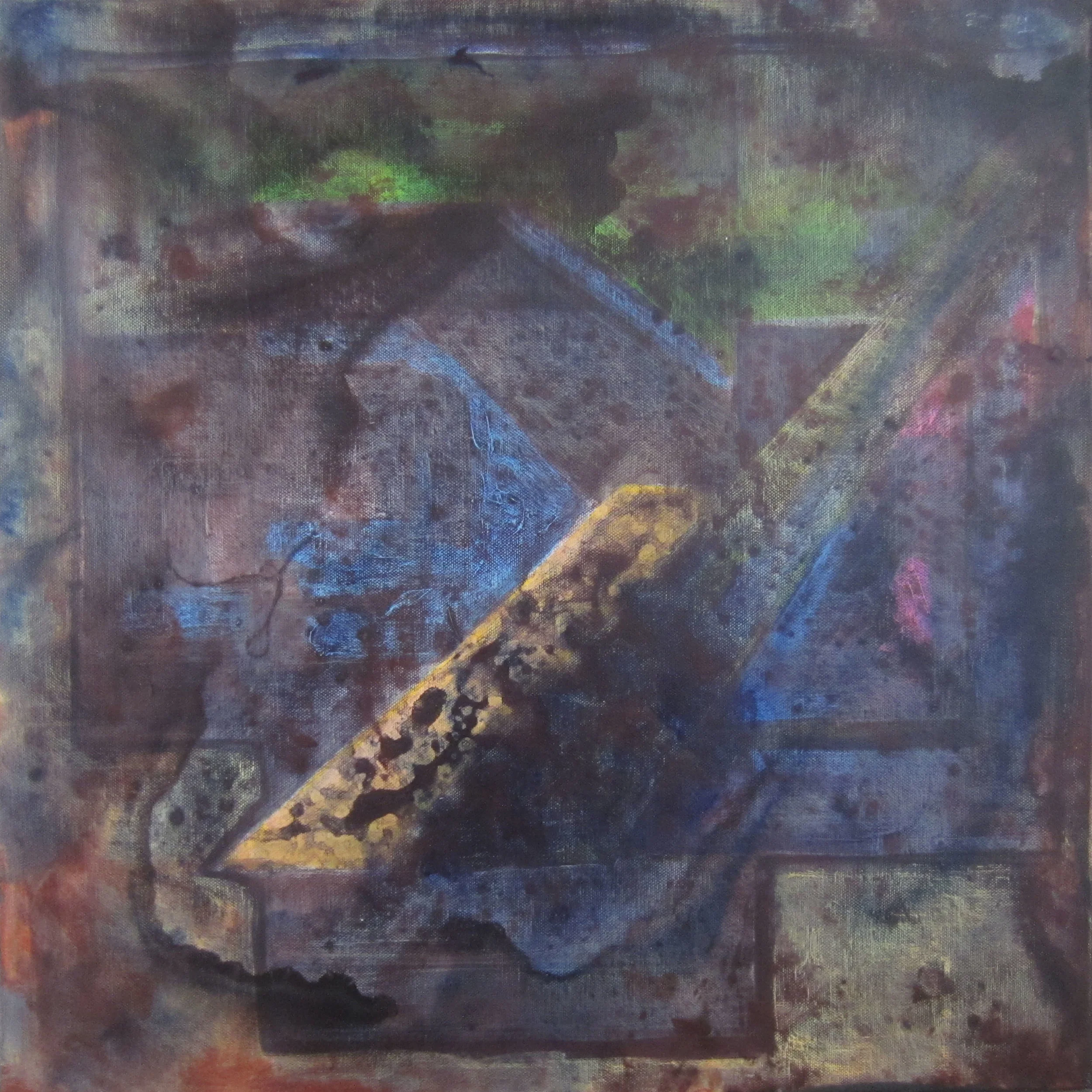 "Just a Glimpse" Acrylic on Canvas. 20" x 20"