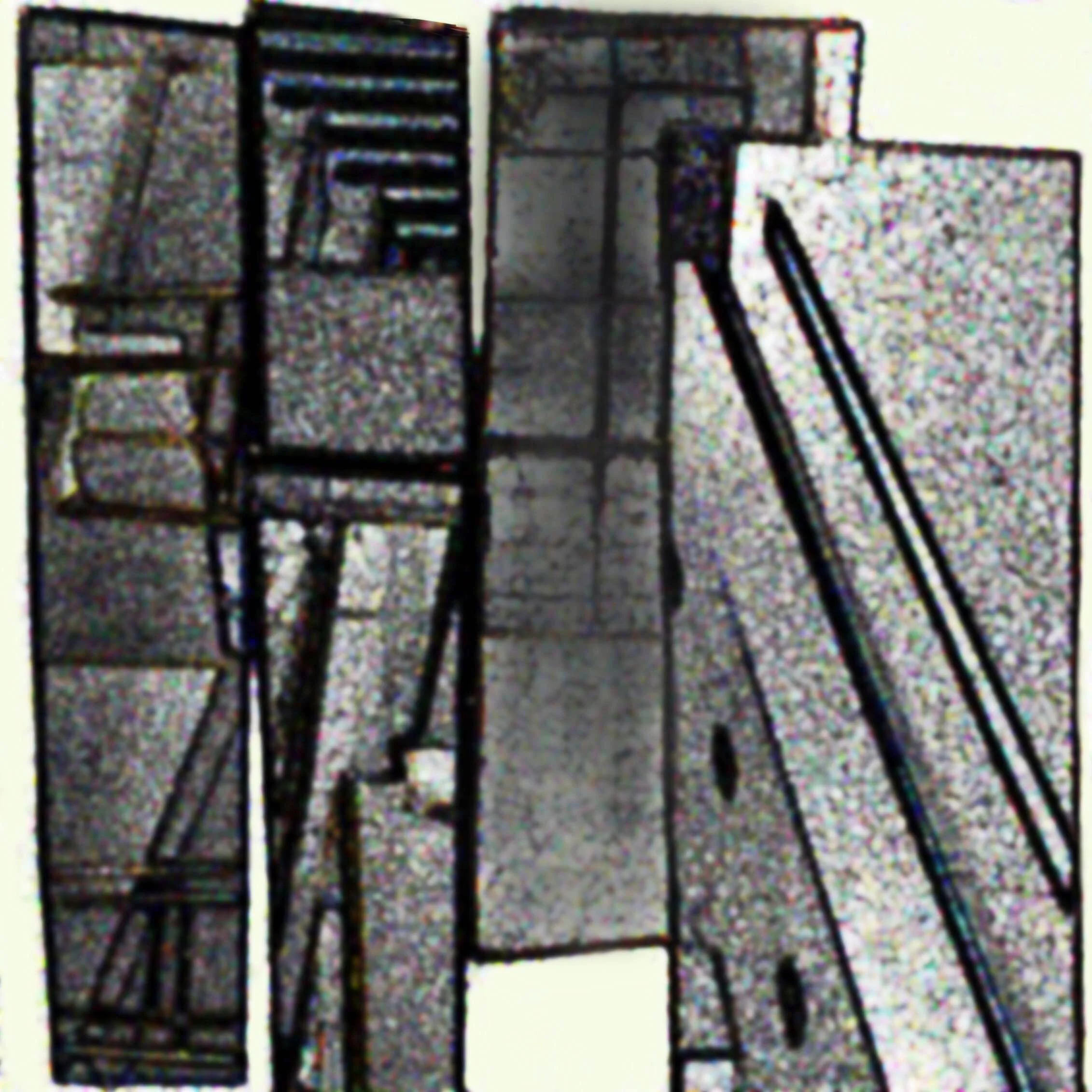 Collage from "The Visit" series titled "Whispering Buildings"