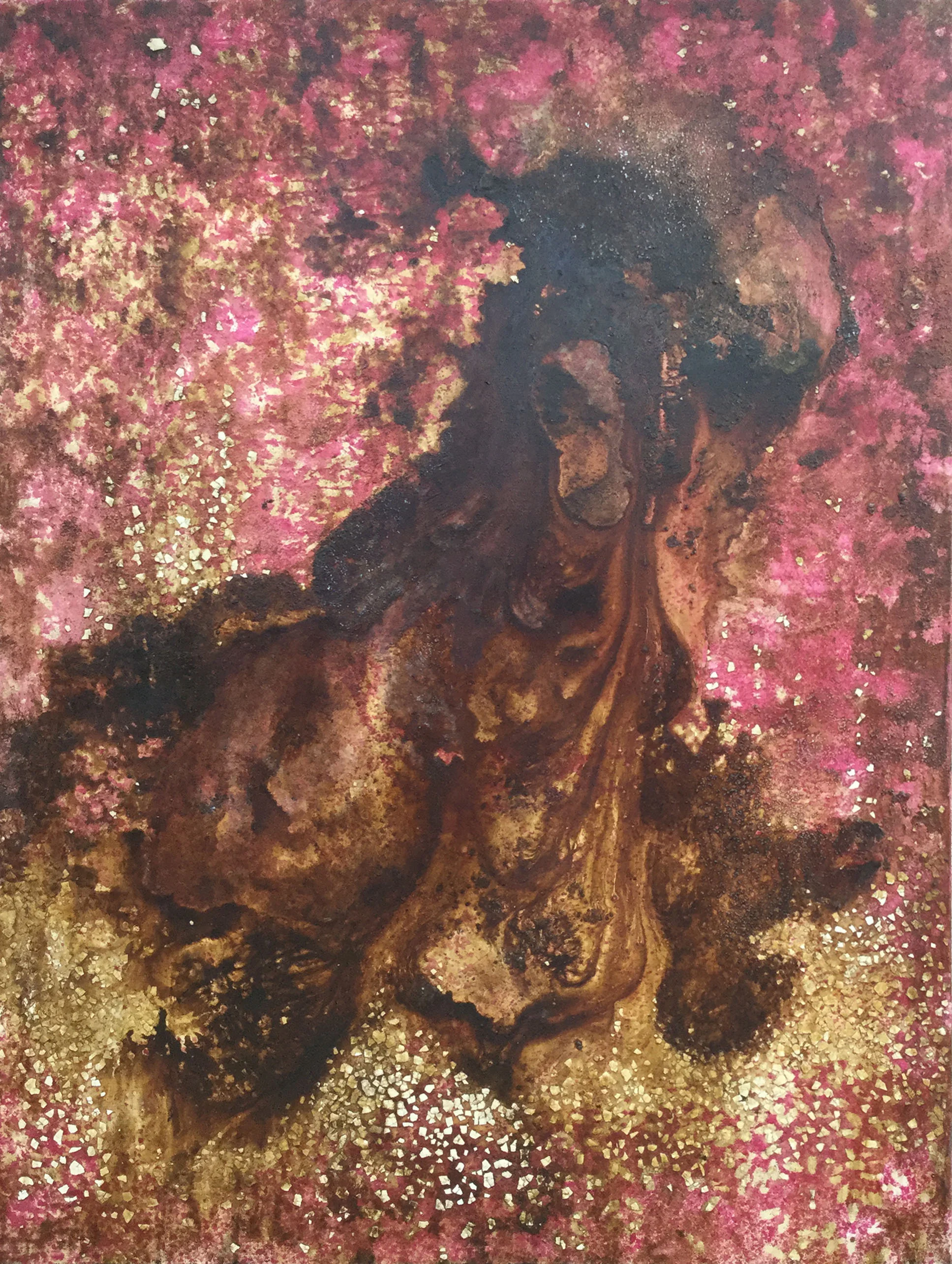 "Tree That Was" Mixed media on canvas