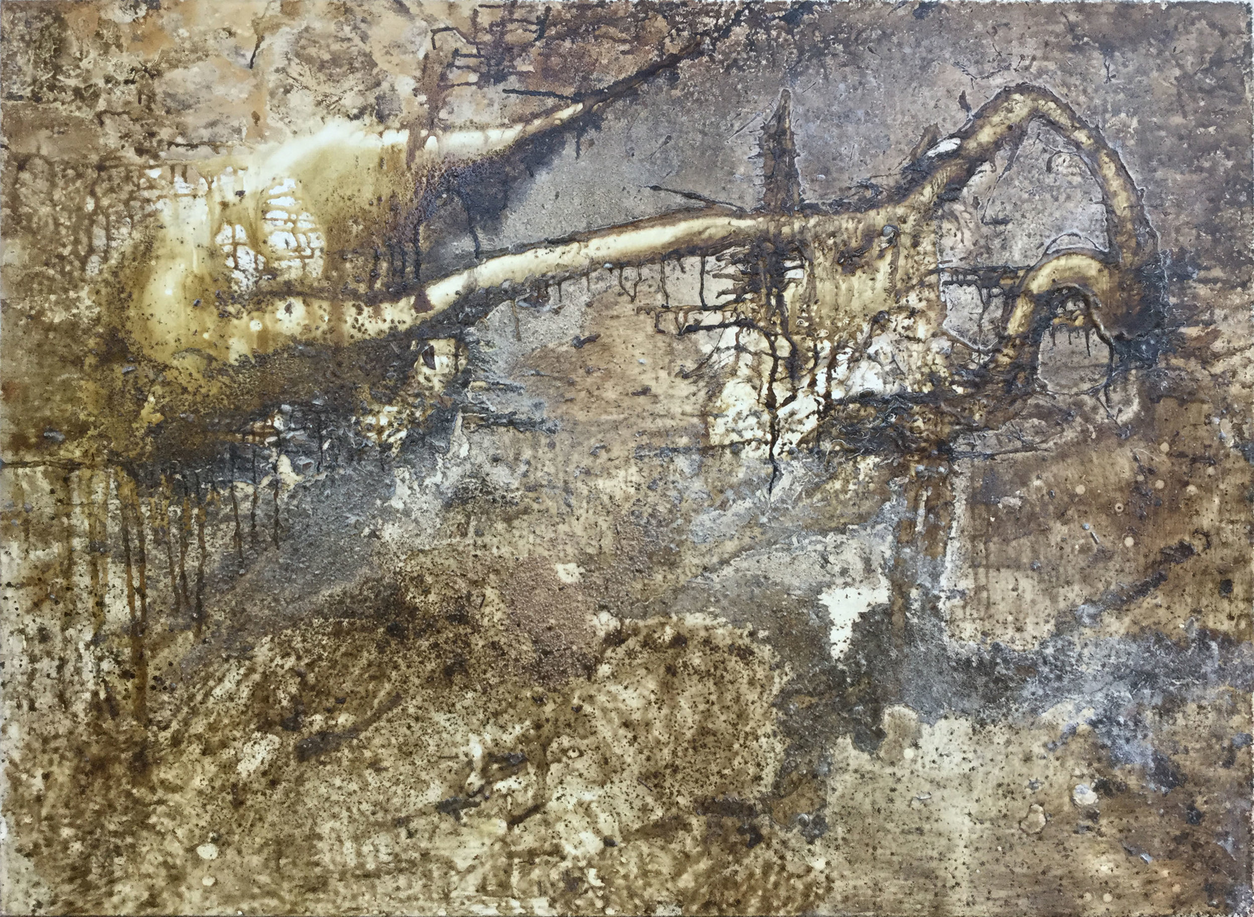 "Decomposition I" Mixed Media on Canvas