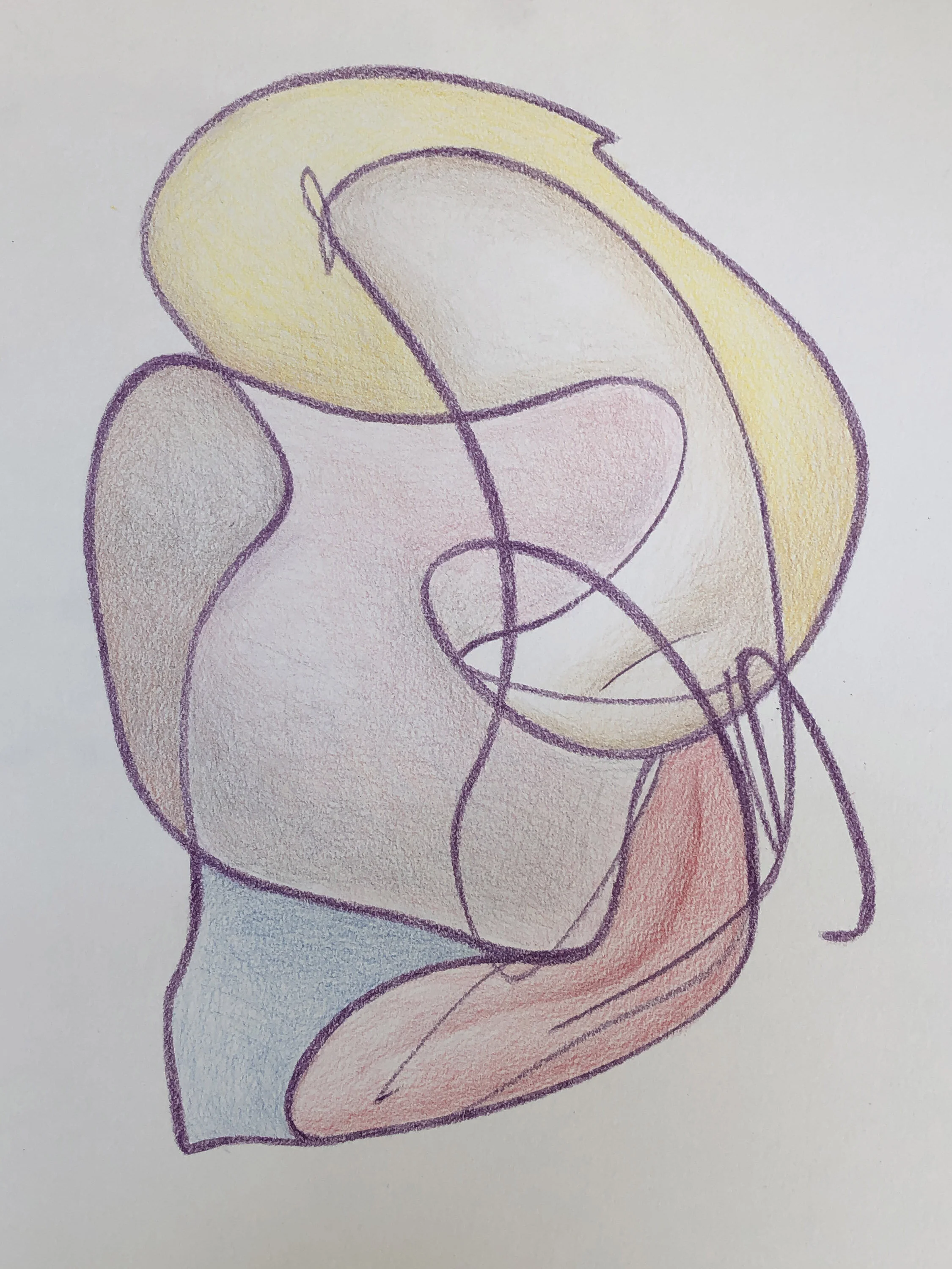 Prom Date  9" x11" Colored Pencil on Paper