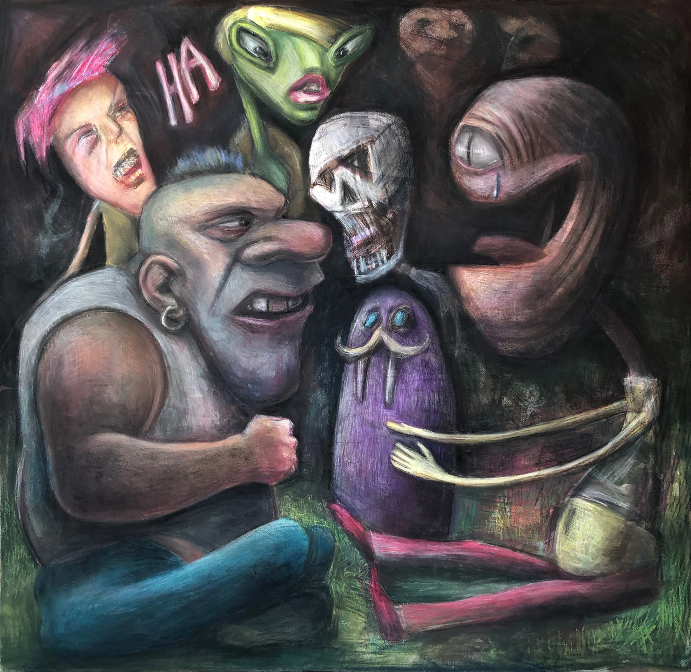 Pre Covid Argument at Gallery 825