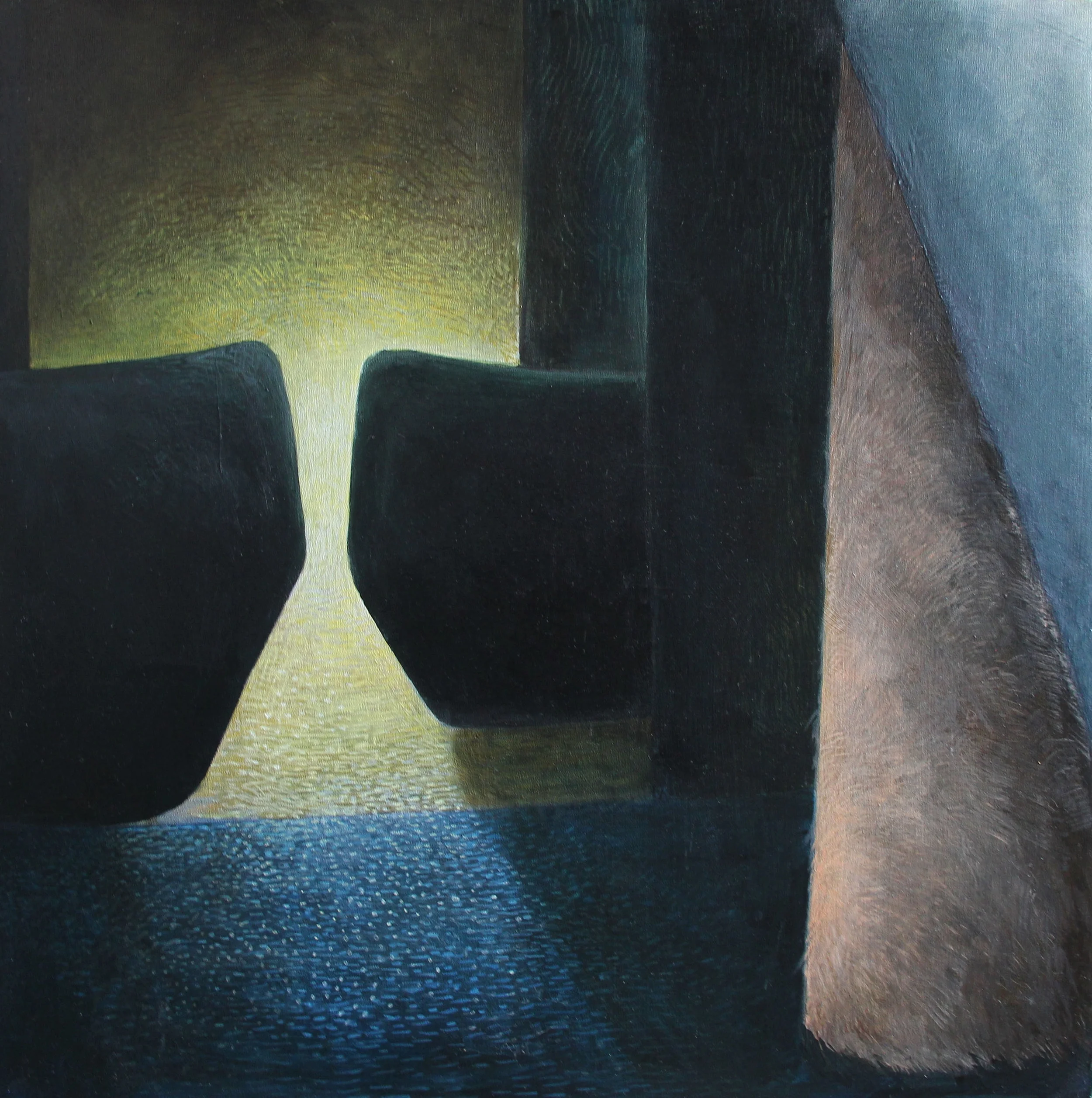 "Collusion" Acrylic on Cradled Wood 2016