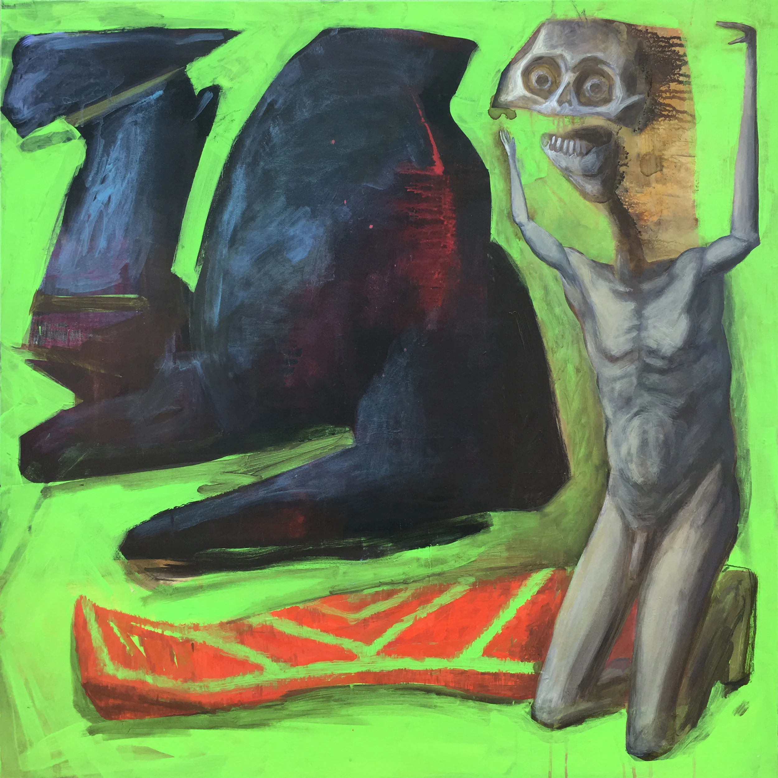 "Smug Camel" 2018 40" x 40" Acrylic on stretched canvas