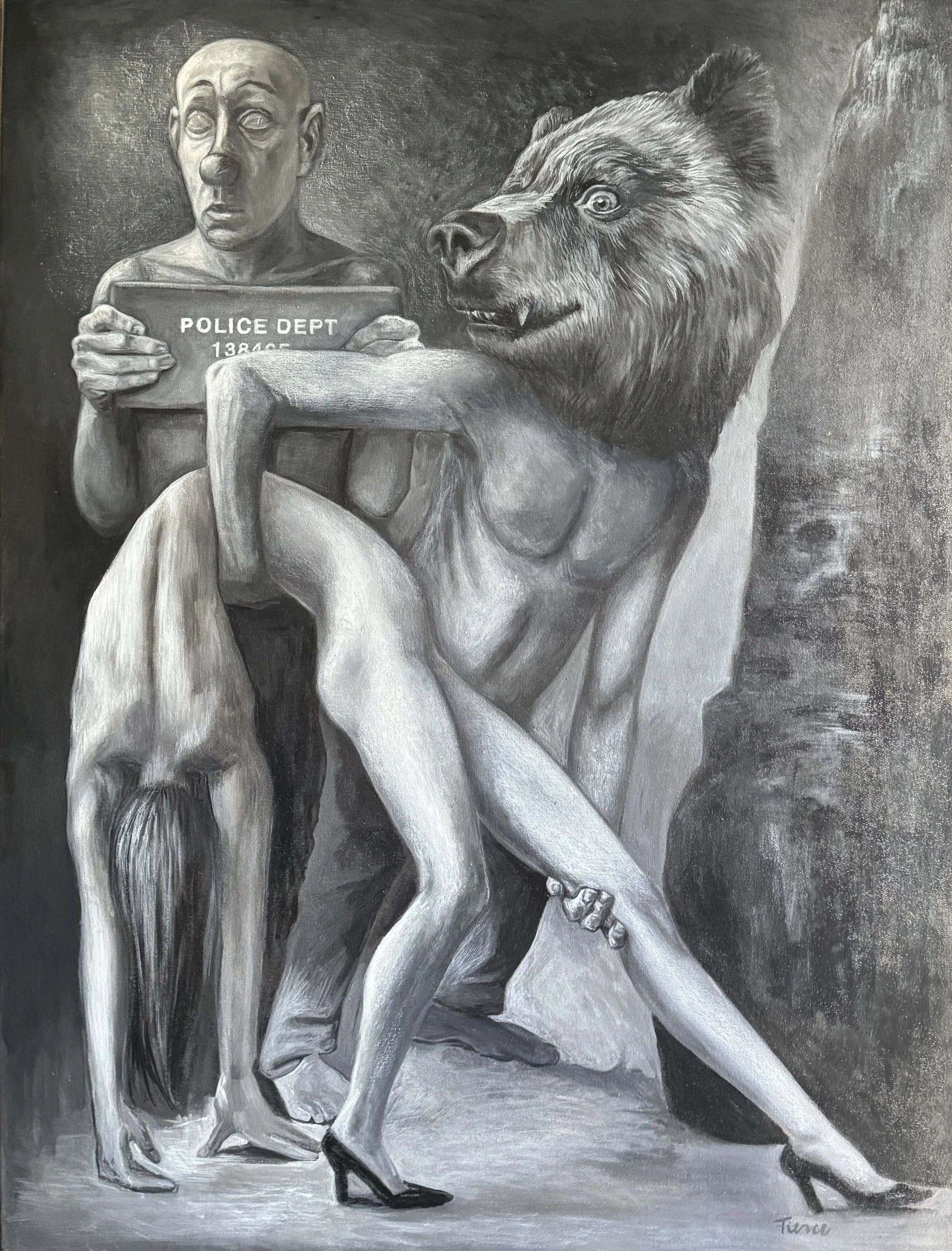 Lady Bear and Clown are part of the  Everyday Fairy Tales by Nathalie Tierce