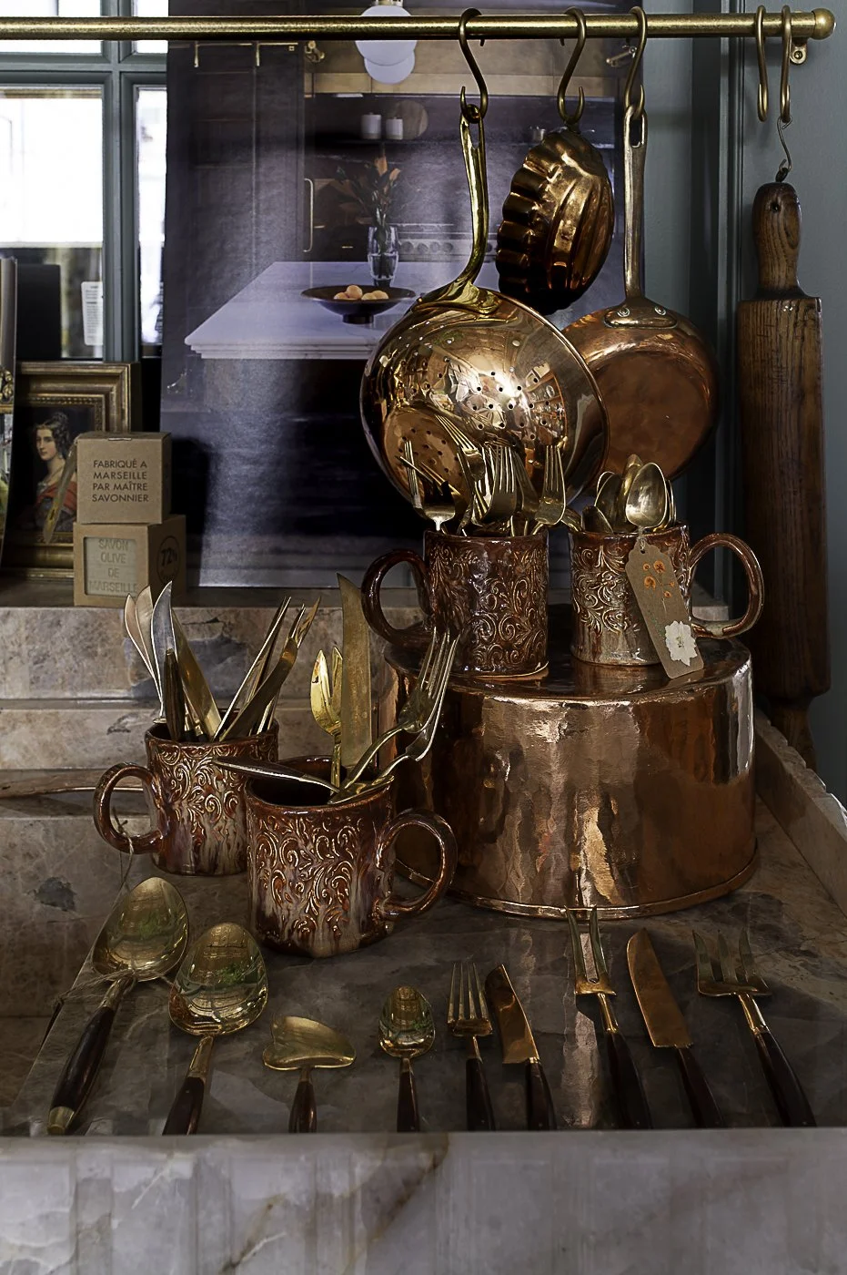 Copper & Rosewood Flatware