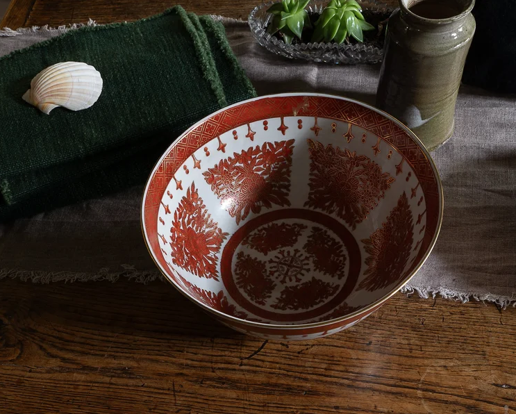 Large Vintage Japanese Porcelain Bowl