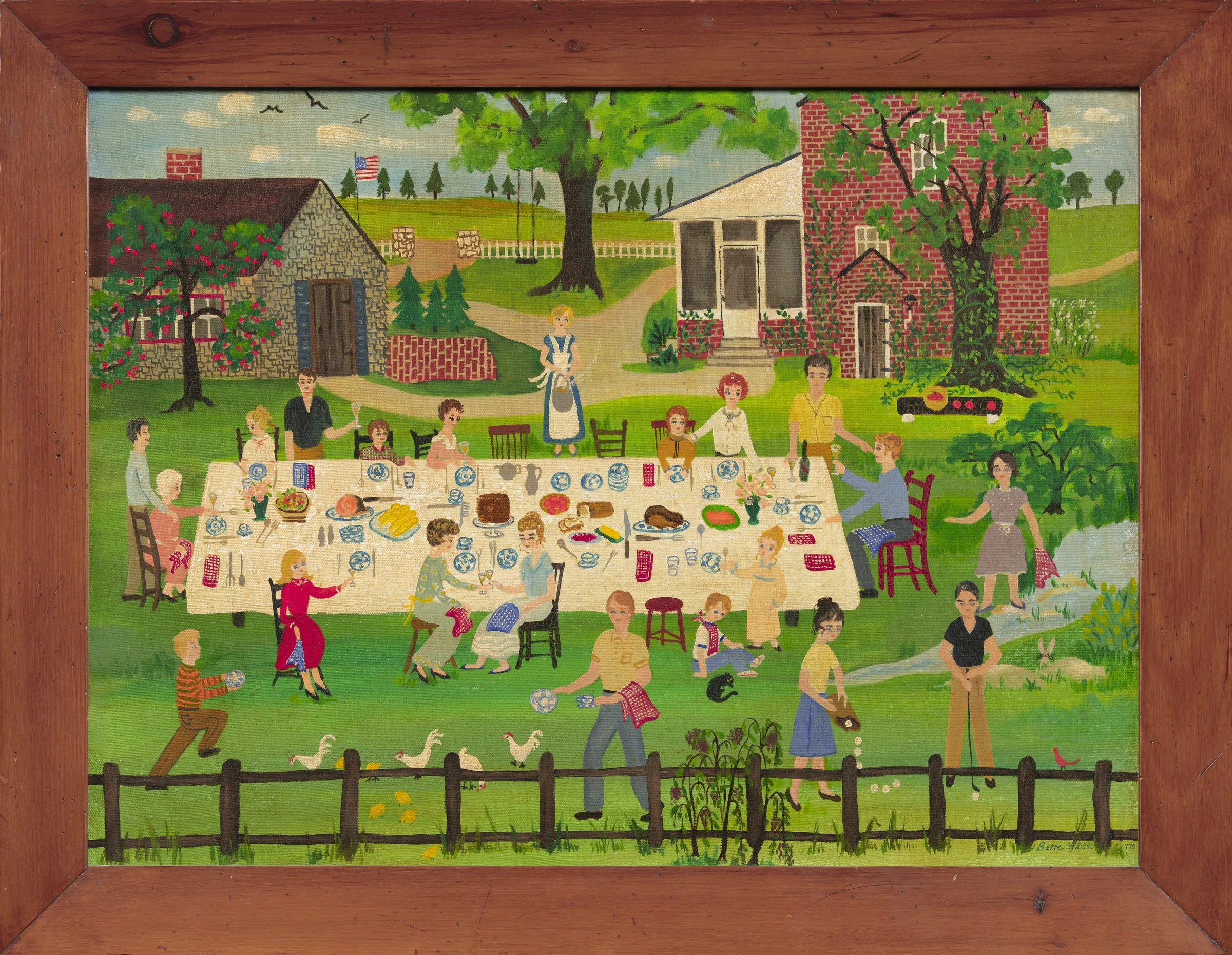 Family Picnic, 1980, Lebanon, Ohio. (artist Aunt Bette)