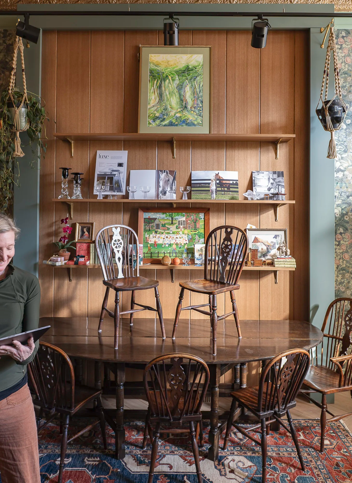 Gate leg Table and Windsor Chairs