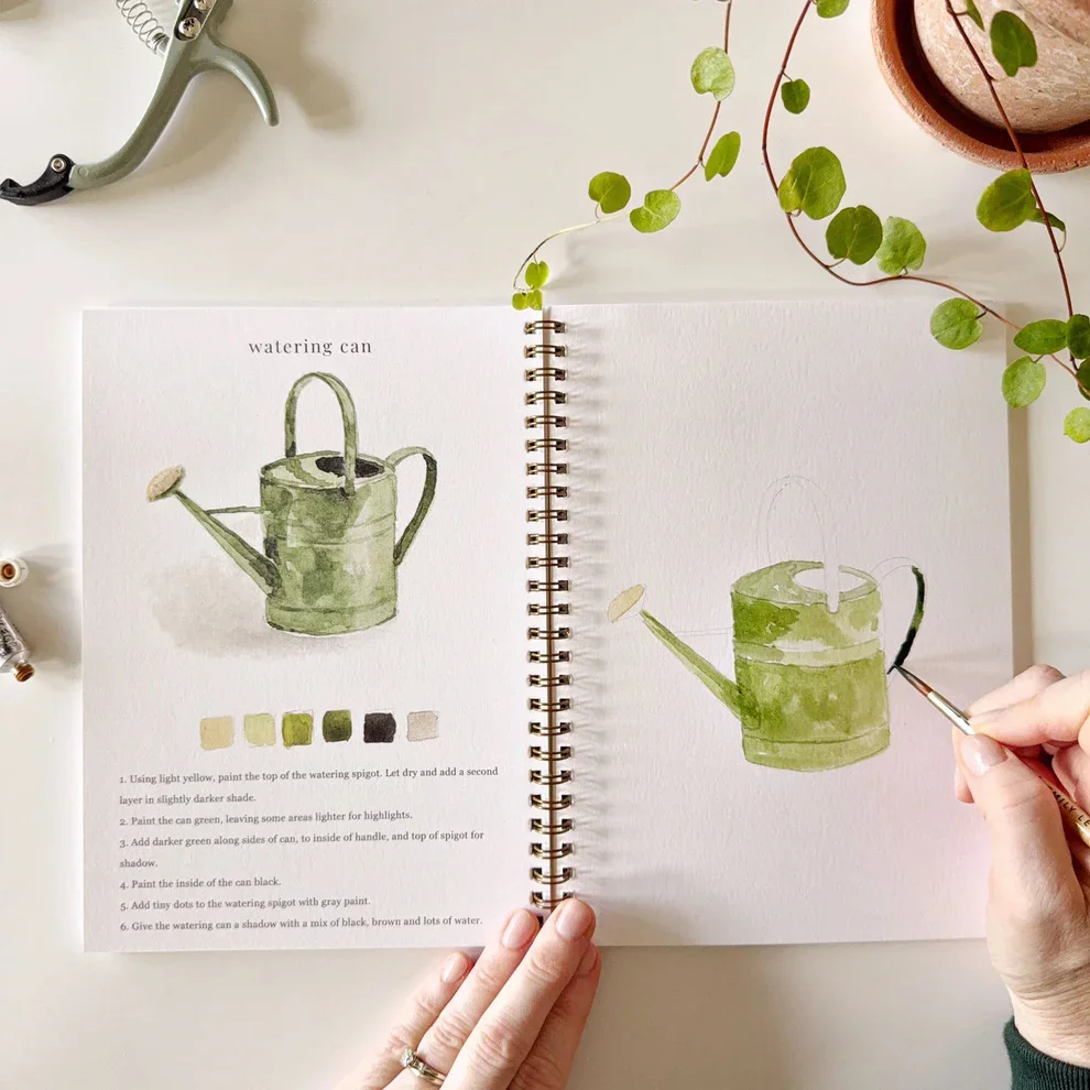 Garden watercolor workbook - Emily Lex Studio