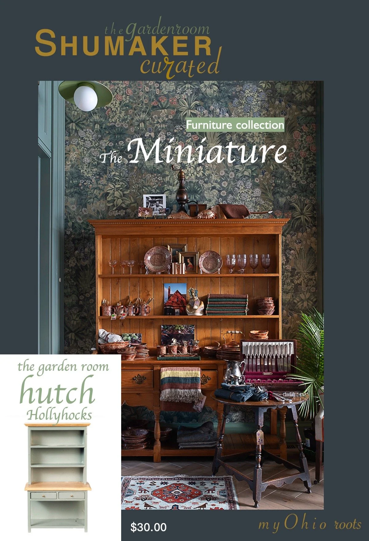 "the gardenroom" Hollyhocks Hutch
