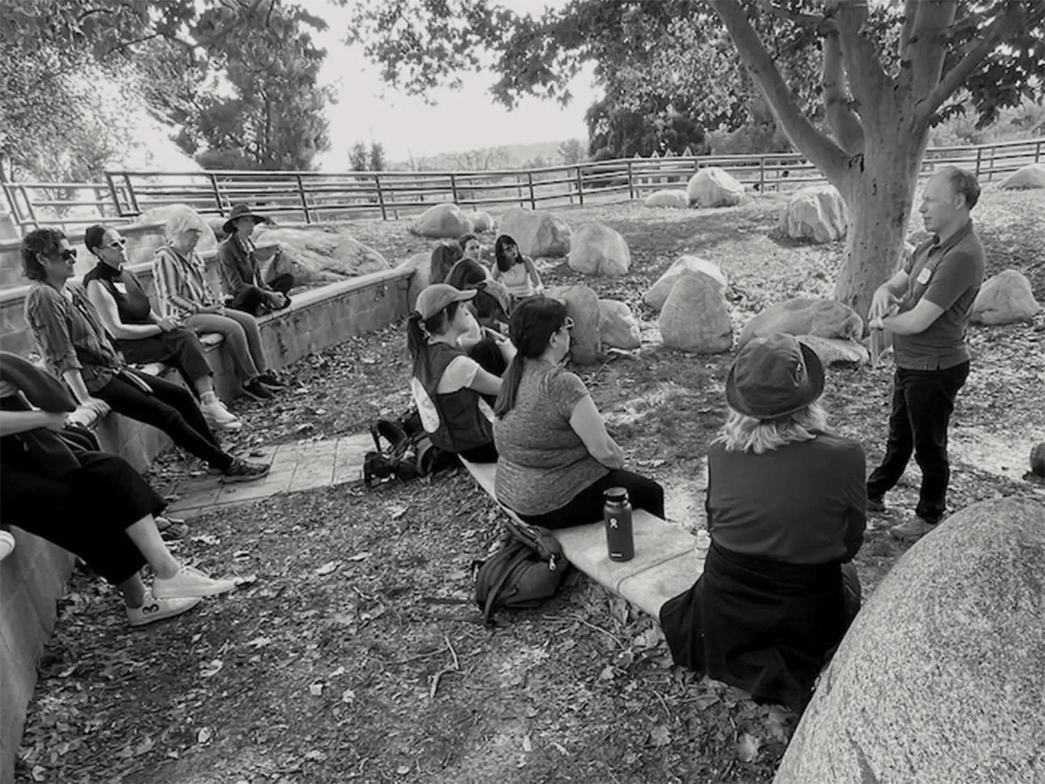 Thomas Doherty with professional group