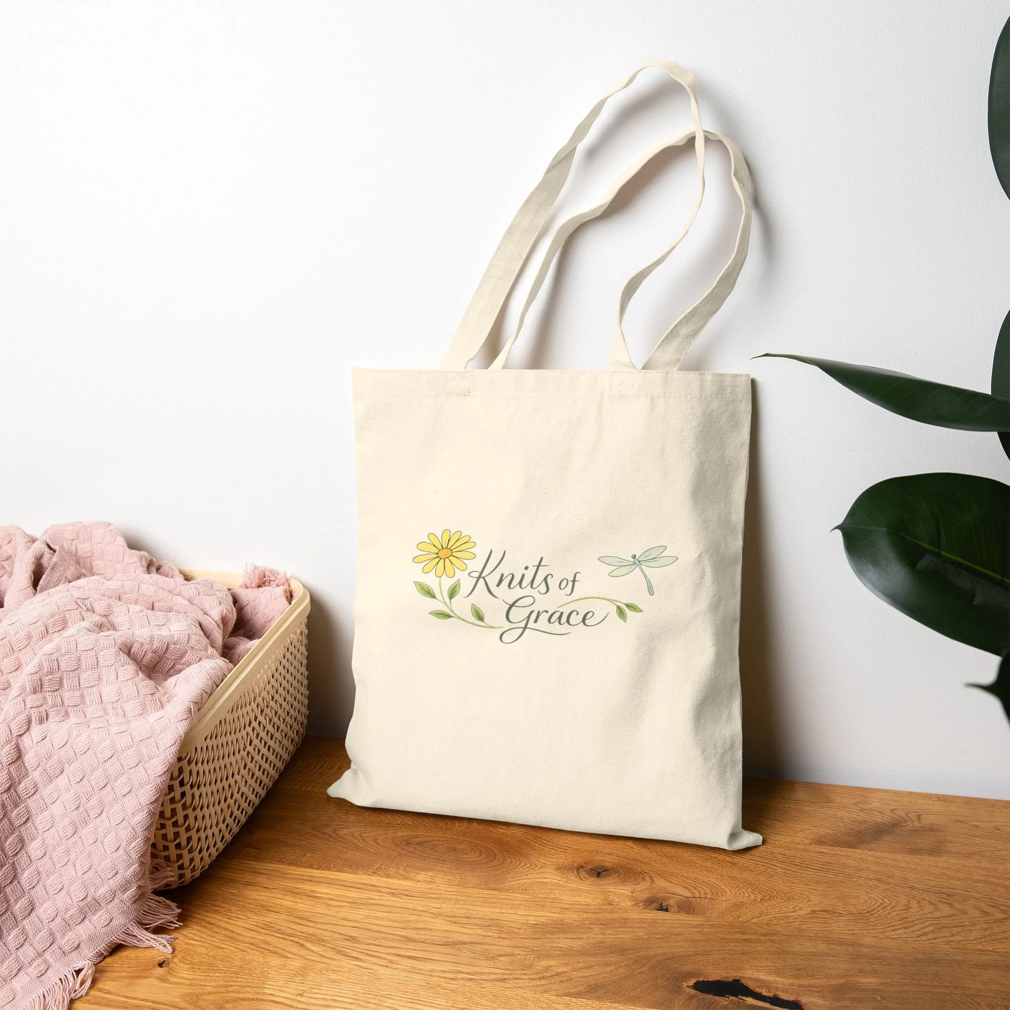 Canvas Tote Bag for Everyday Comfort | Knits of Grace