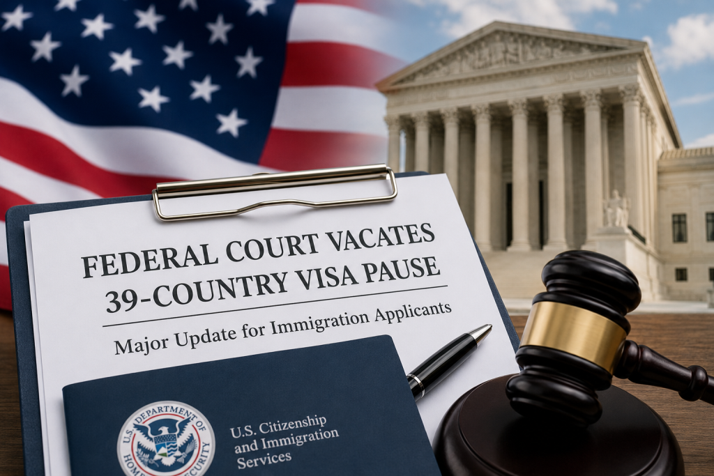 Federal Judge Strikes Down Trump Administration Freeze on Immigration Benefits for Nationals of 39 Countries