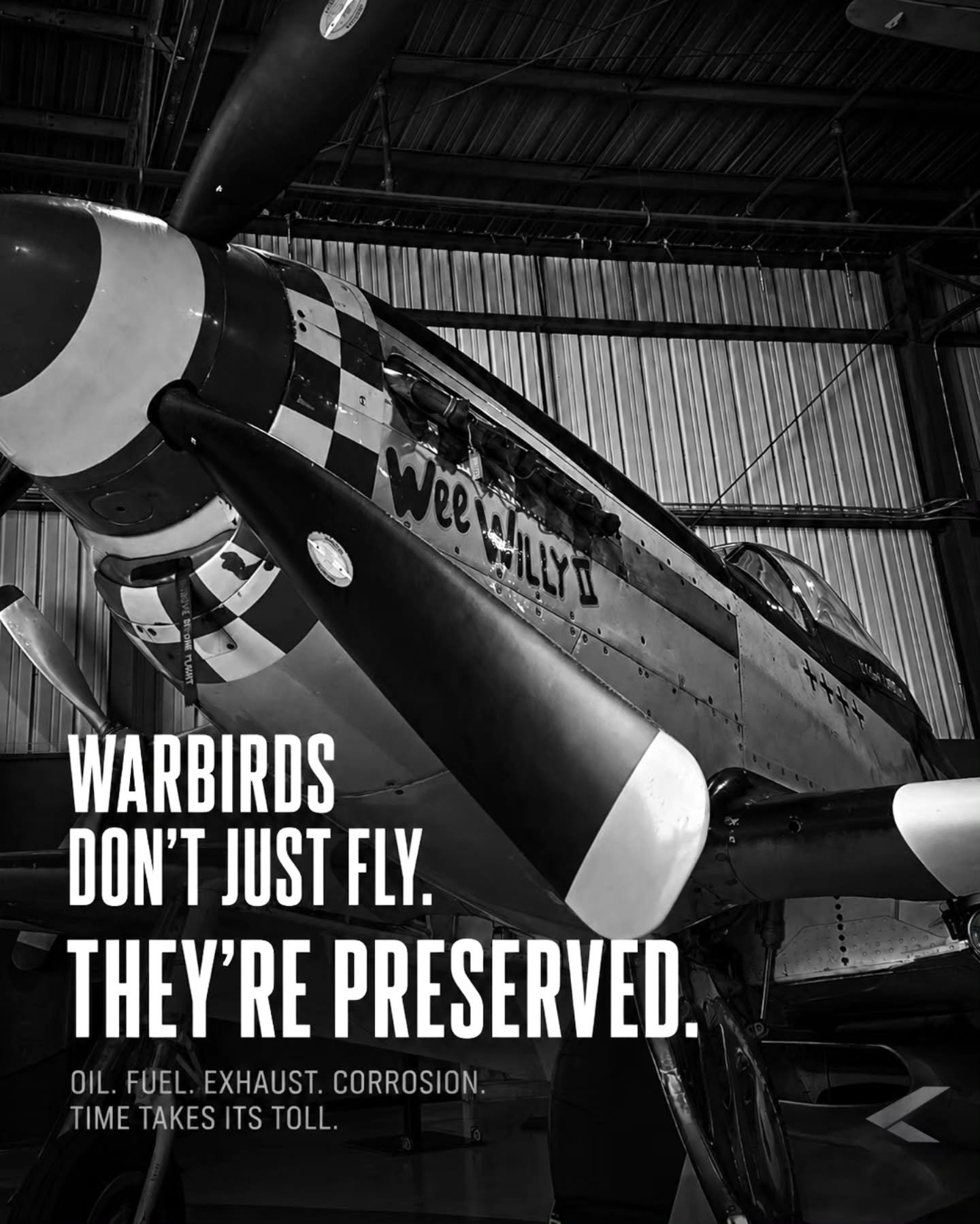 Some aircraft are restored.

Others are preserved.

The difference matters.

Every flight leaves behind evidence of service: oil, fuel, exhaust residue, moisture, and time itself. Left unchecked, those traces can hide defects, accelerate corrosion, a