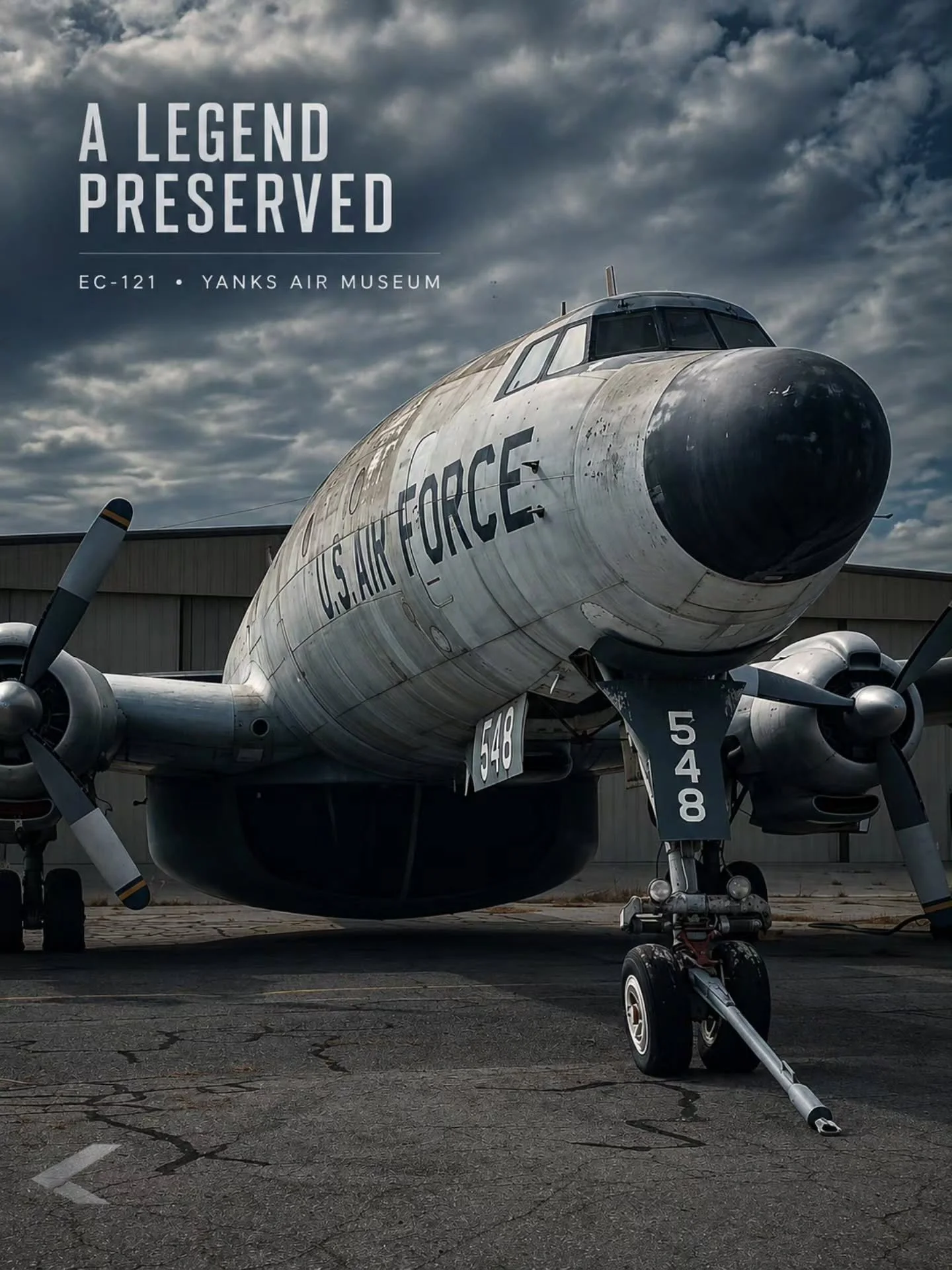 A COLD WAR SENTINEL.
PRESERVED BY THE COLD.

Built to watch the skies, the EC-121 served as an airborne early-warning platform during the Cold War, carrying powerful radar systems aboard one of the most recognizable airframes in American aviation his