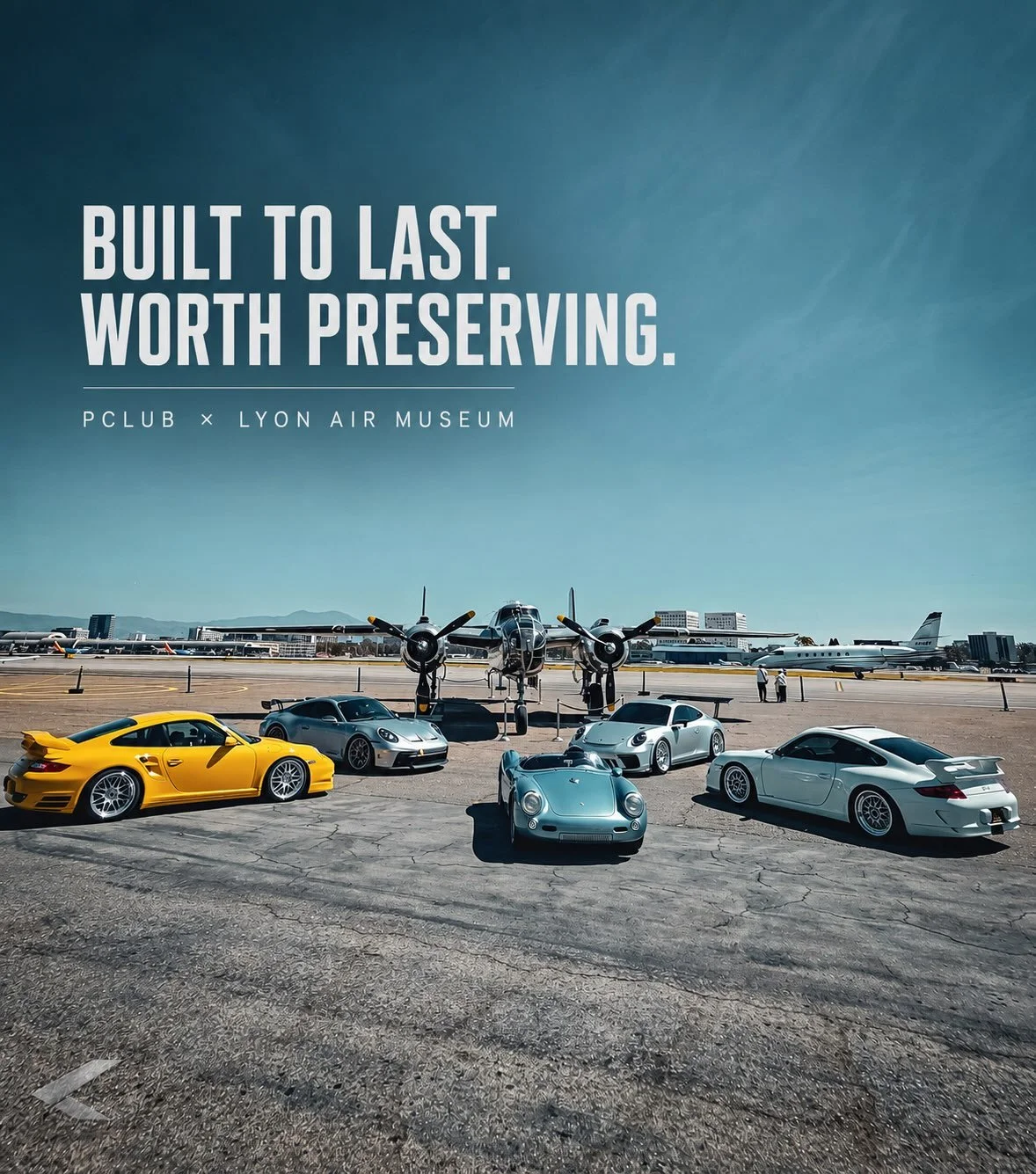Built to last. Worth preserving.

There&rsquo;s something about old aircraft and significant cars occupying the same space that just makes sense.

Different eras. Different missions. Same reason they&rsquo;re still here: somebody cared enough to pres