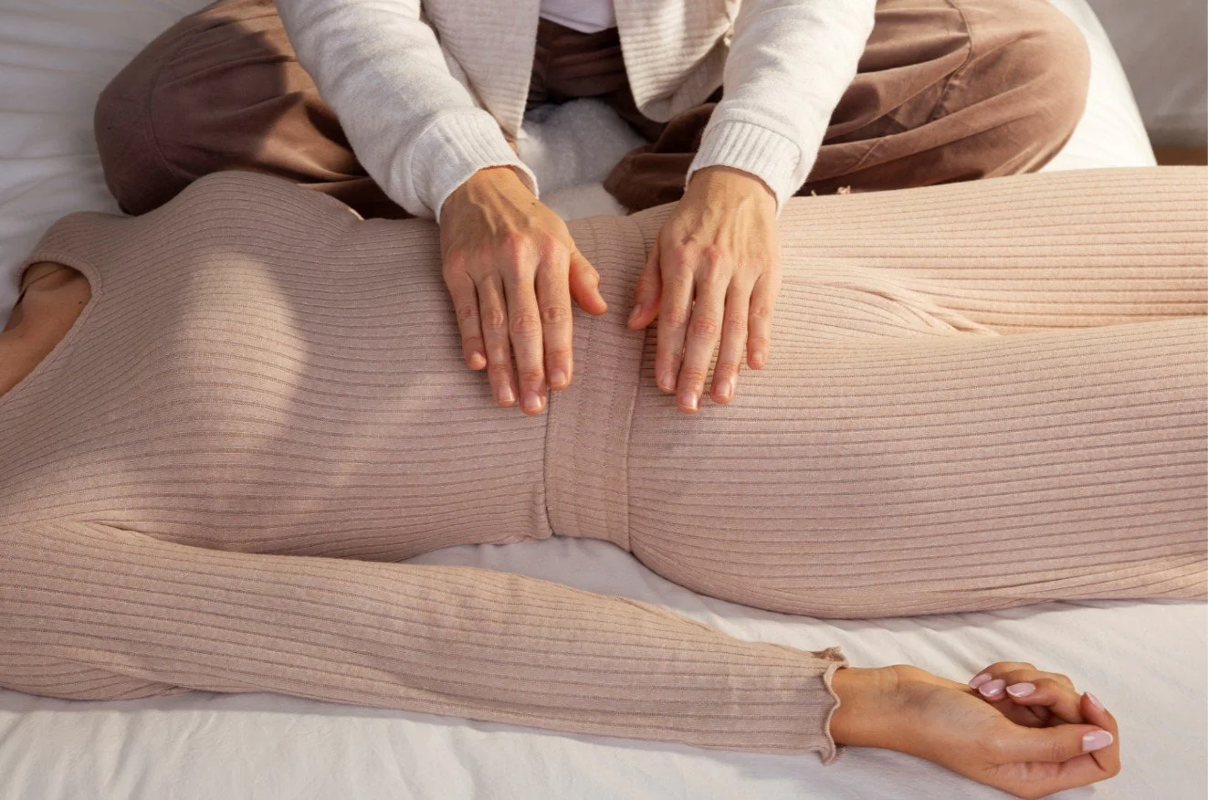 Physical therapist at Signature PT providing gentle manual therapy and treatment for a patient with pelvic floor disorders in Manhattan.