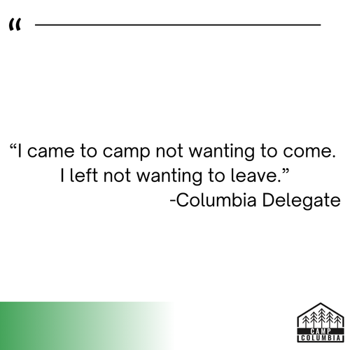 Columbia Middle Level Leadership Camp testimonial 1.webp