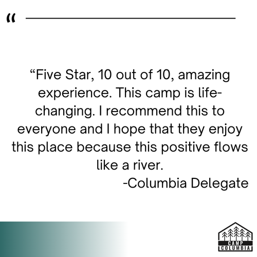 Columbia Middle Level Leadership Camp testimonial 5.webp