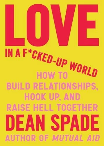 This book cover is yellow with large bright red text