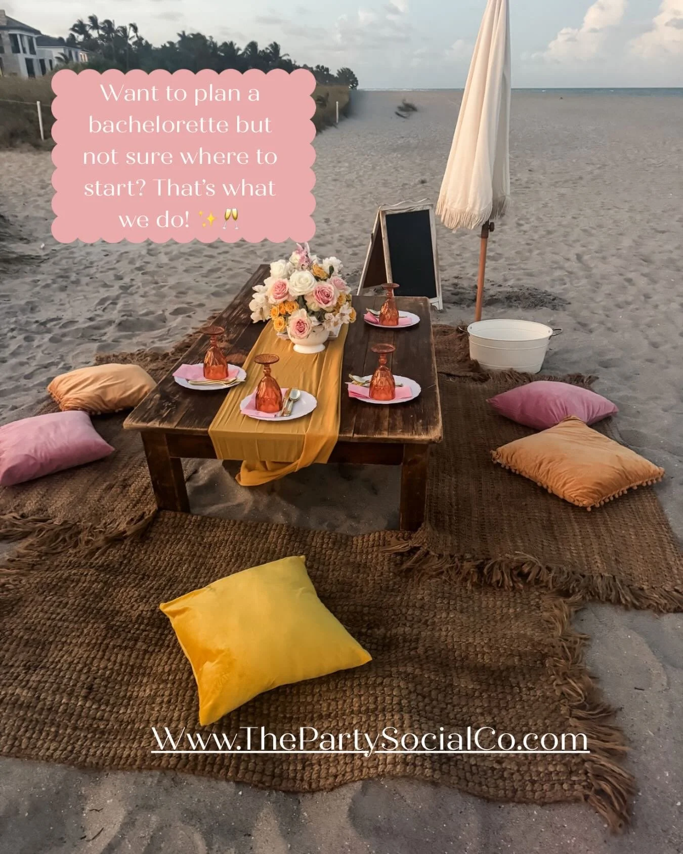 Bachelorette planning made easy. ✨
From custom themes and decor setups to curated itineraries, reservations, and securing the perfect Airbnb &mdash; I handle the details so you and your girls can just show up and celebrate.

#bachelorette #bacheloret