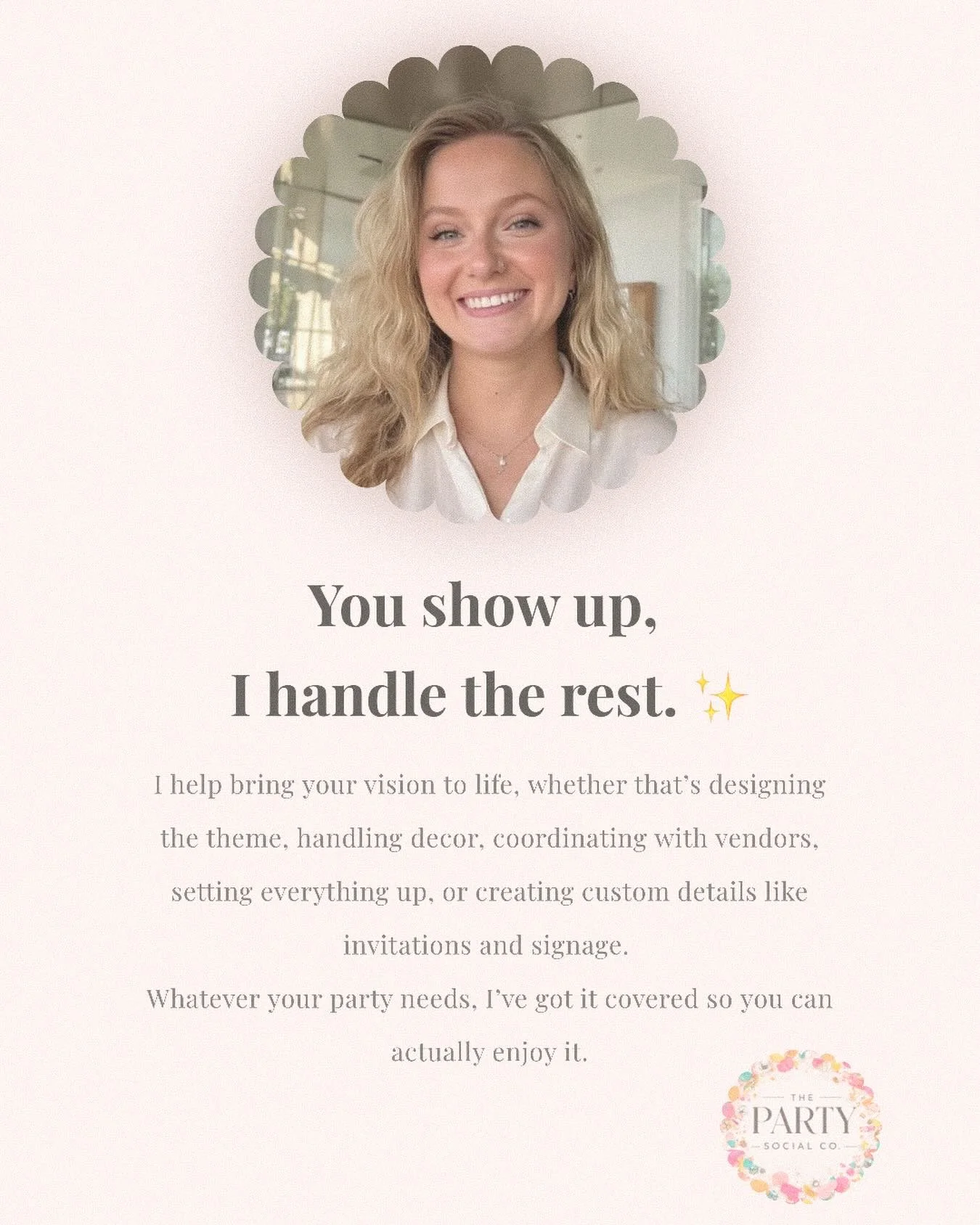 Drop this in the group chat and consider it handled 🎓✨
Now booking graduation parties&mdash;whether you need full planning, decor, or just help pulling it all together. I&rsquo;ll take it from here.