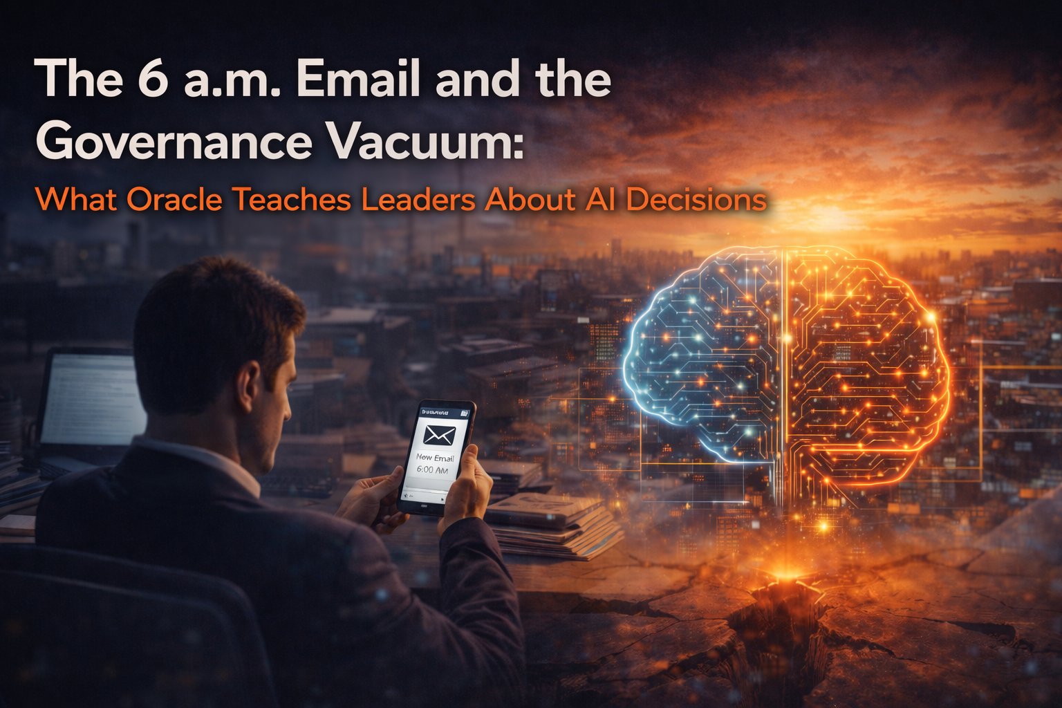The 6 a.m. Email and the Governance Vacuum: What Oracle Teaches Leaders About AI Decisions