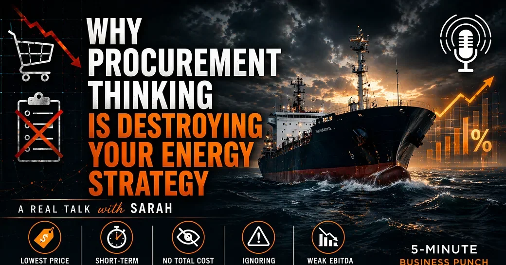 Why Procurement Thinking is Destroying Your Energy Strategy – A Real Talk with Sarah