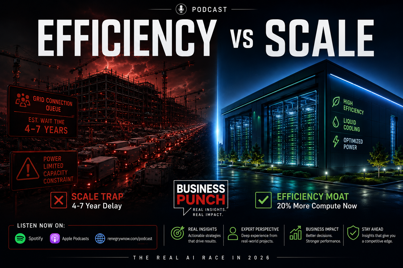 Efficiency vs Scale: The Next Battle in AI Infrastructure – Why Raw Expansion Alone Will Lose the AI Race in 2026