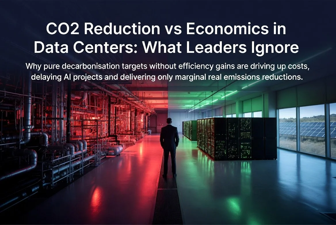CO₂ Reduction vs Economics in Data Centers: What Leaders Ignore
