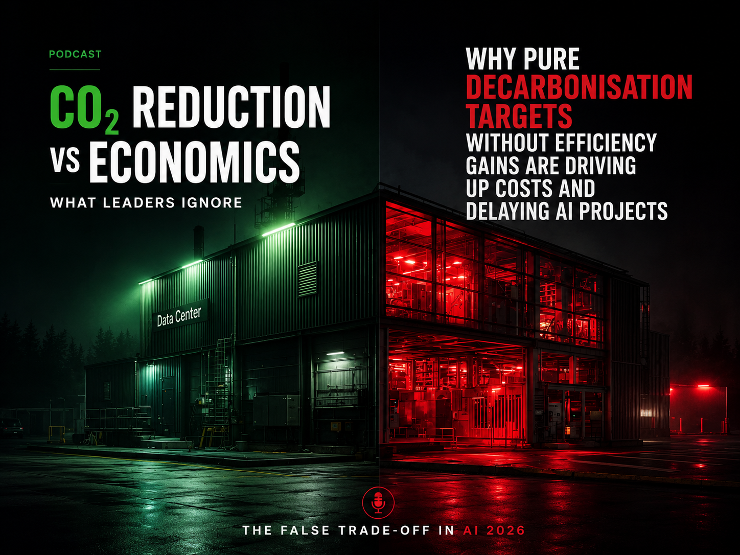 CO₂ Reduction vs Economics in Data Centers: What Leaders Ignore. Why Pure Decarbonisation Targets Without Efficiency Gains Are Driving Up Costs and Delaying AI Projects