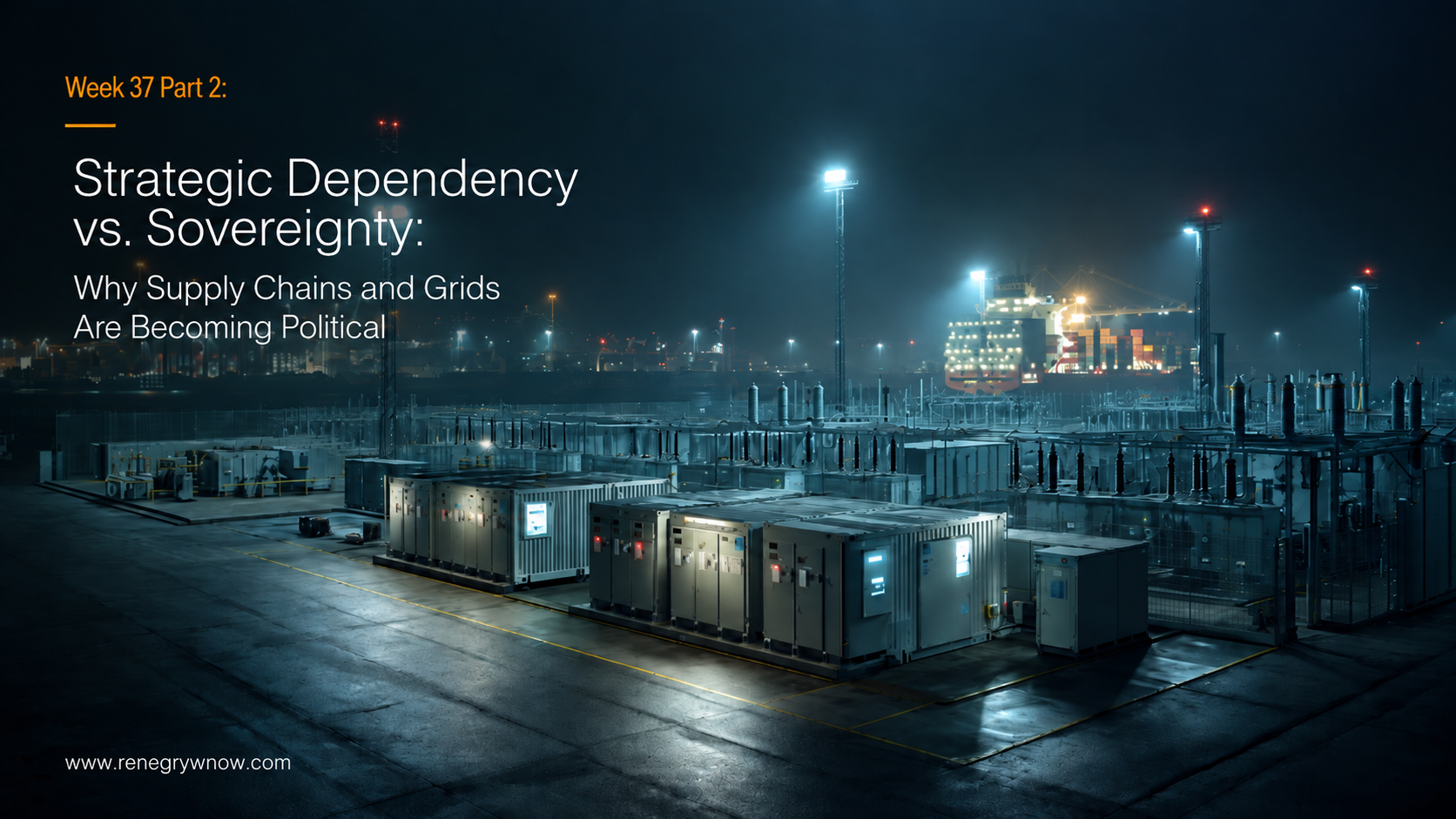 Strategic Dependency vs. Sovereignty: Why Supply Chains and Grids Are Becoming Political