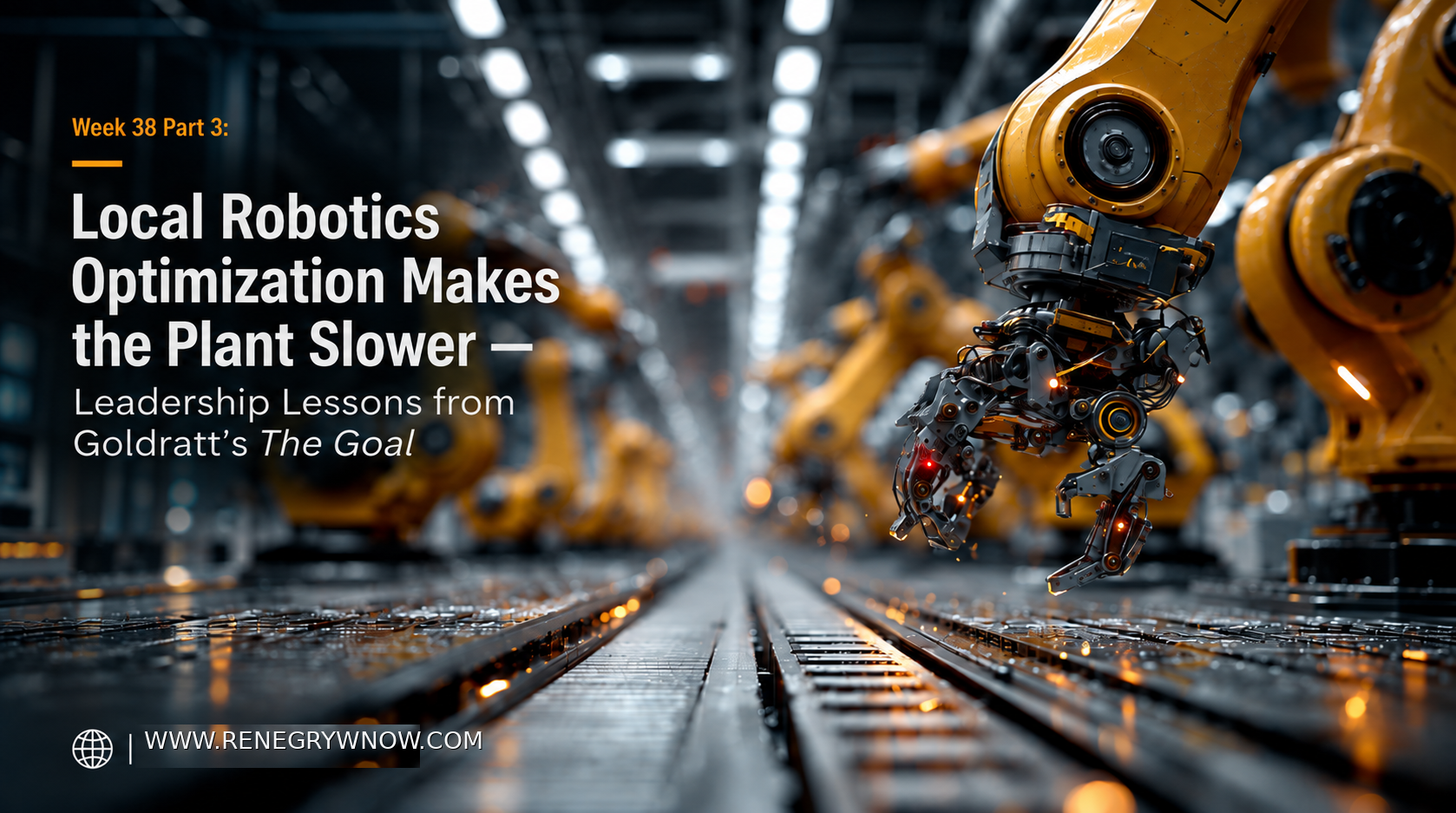 Local Robotics Optimization Makes the Plant Slower — Leadership Lessons from Goldratt's The Goal