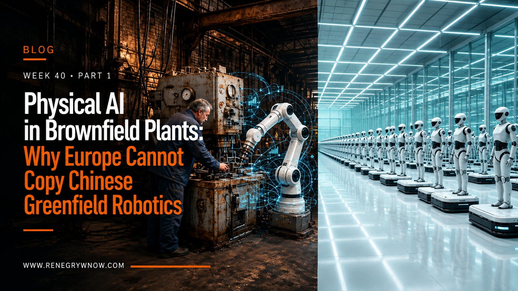Physical AI in Brownfield Plants: Why Europe Cannot Copy Chinese Greenfield Robotics